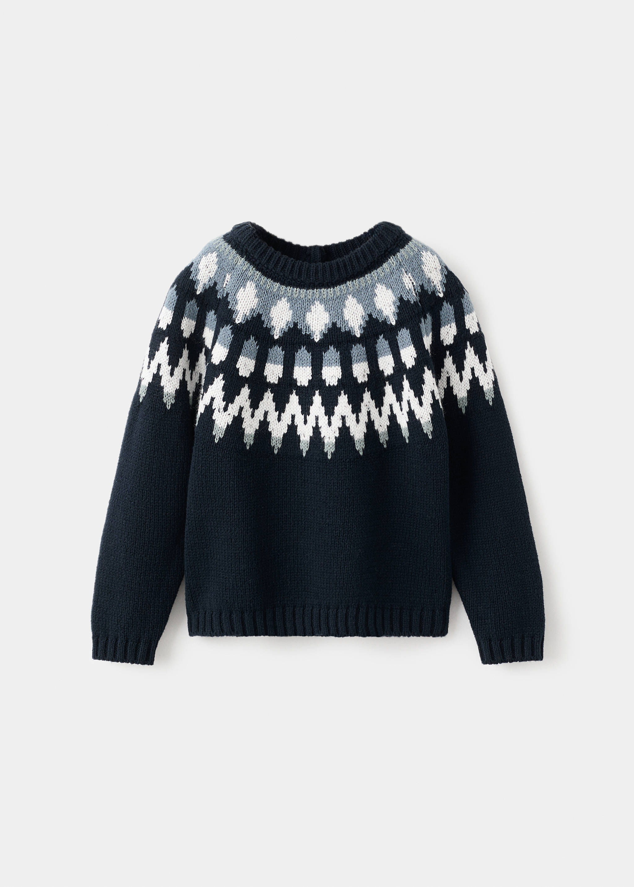 Jacquard knitted sweater - Article without model