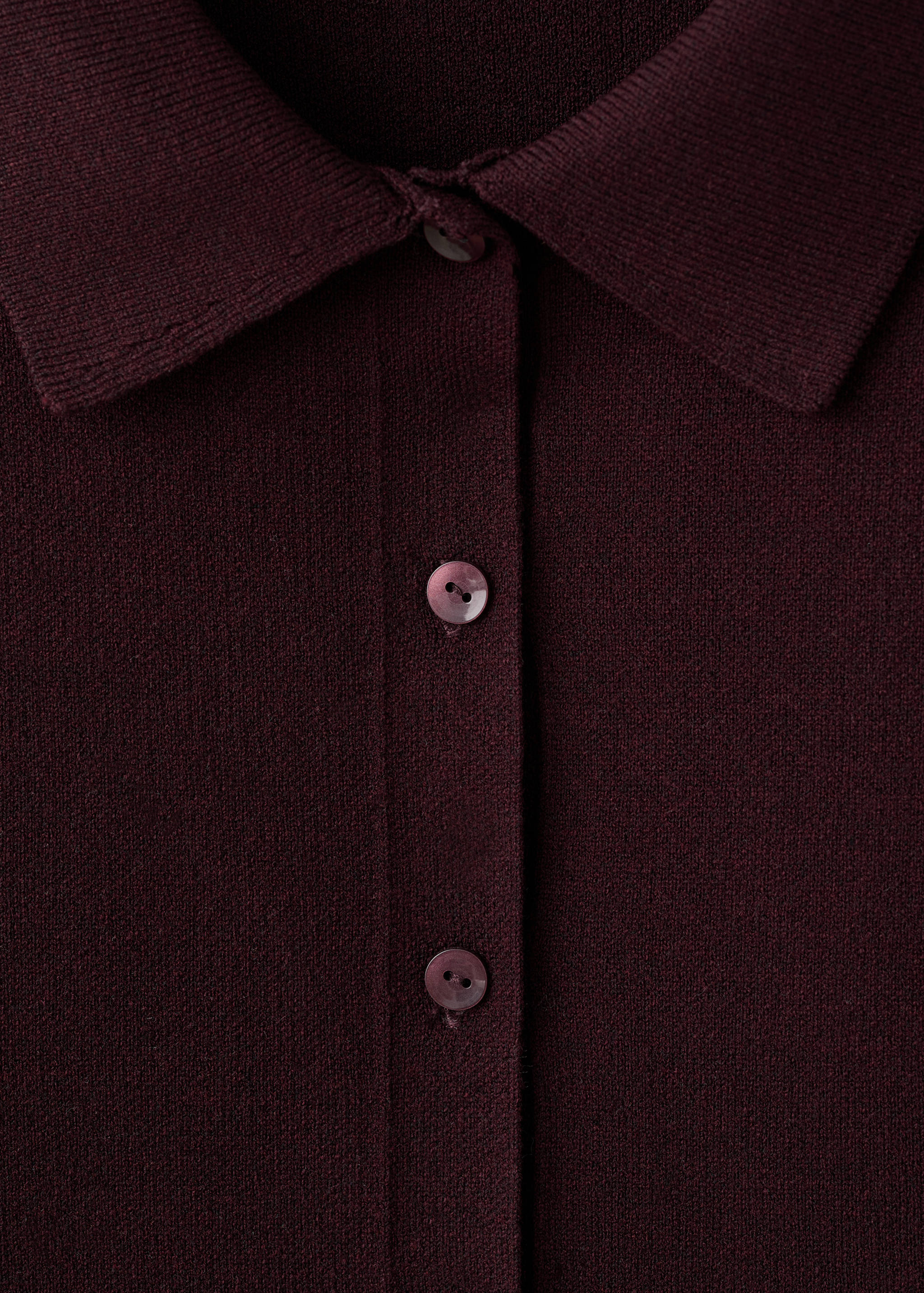 Cardigan with shirt collar - Details of the article 8