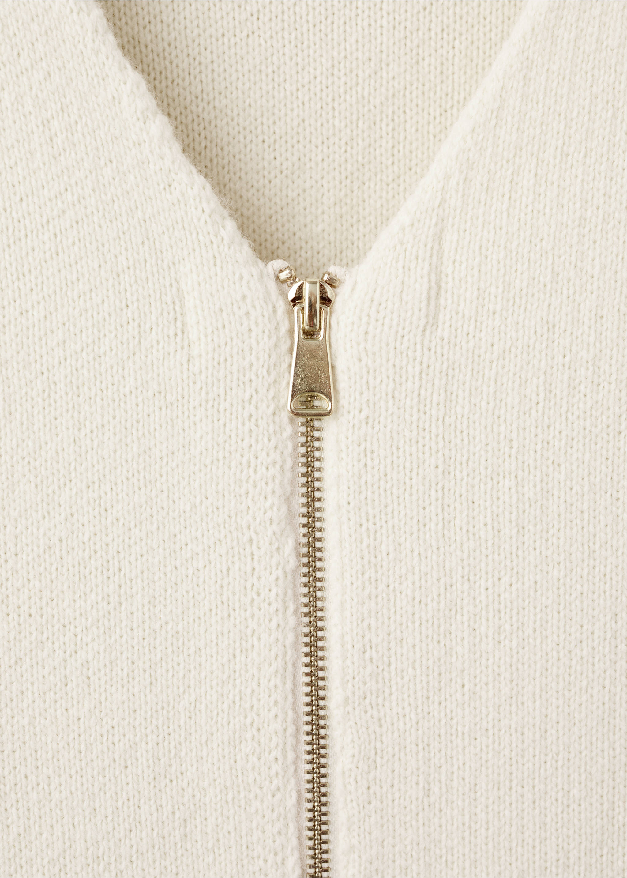 Chaqueta punto cremallera - Detalle del artículo 8, Crudo. Ref: 17047814-00.