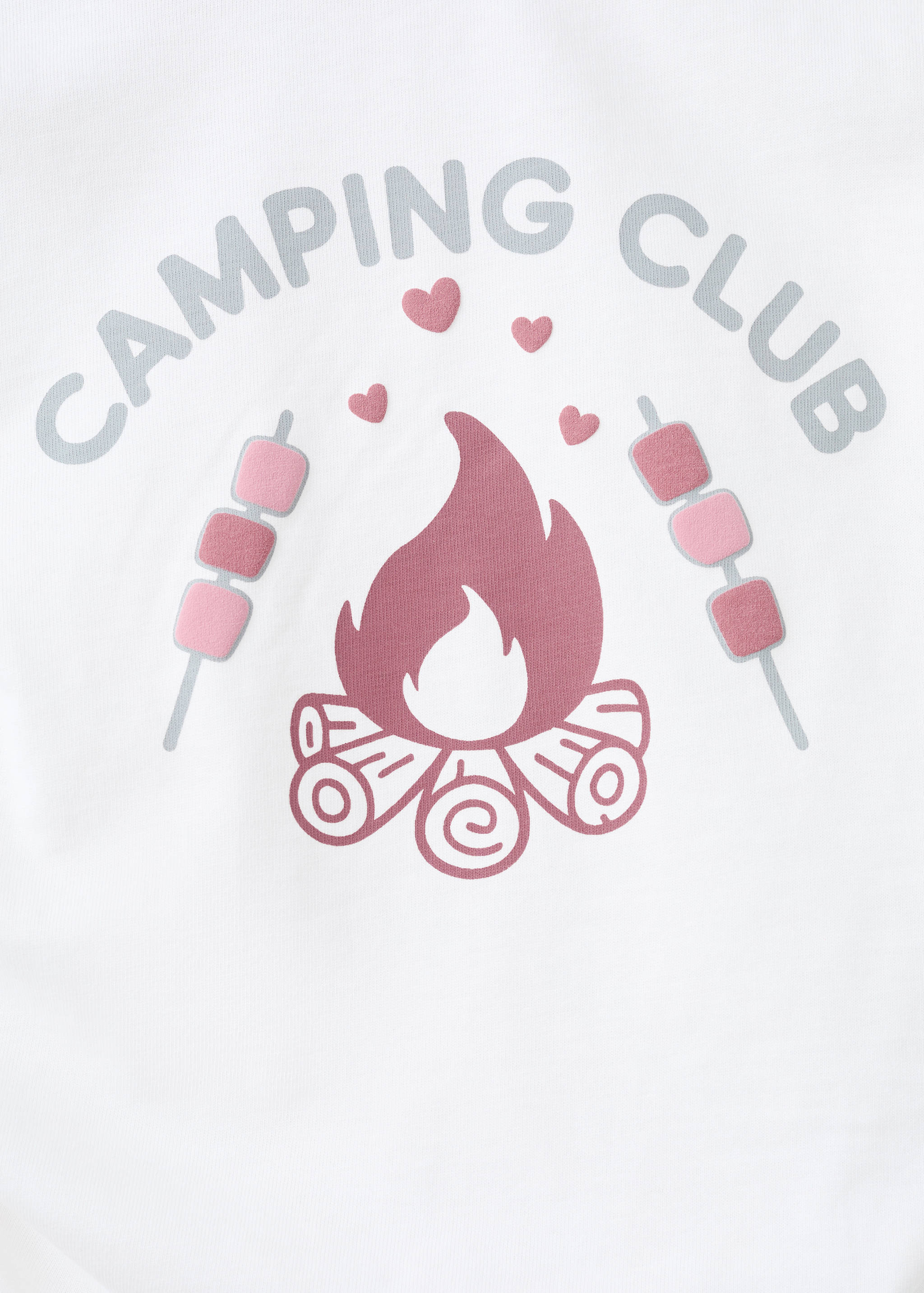 Gemustertes T-Shirt mit Faltendetail - Detail des Artikels 0