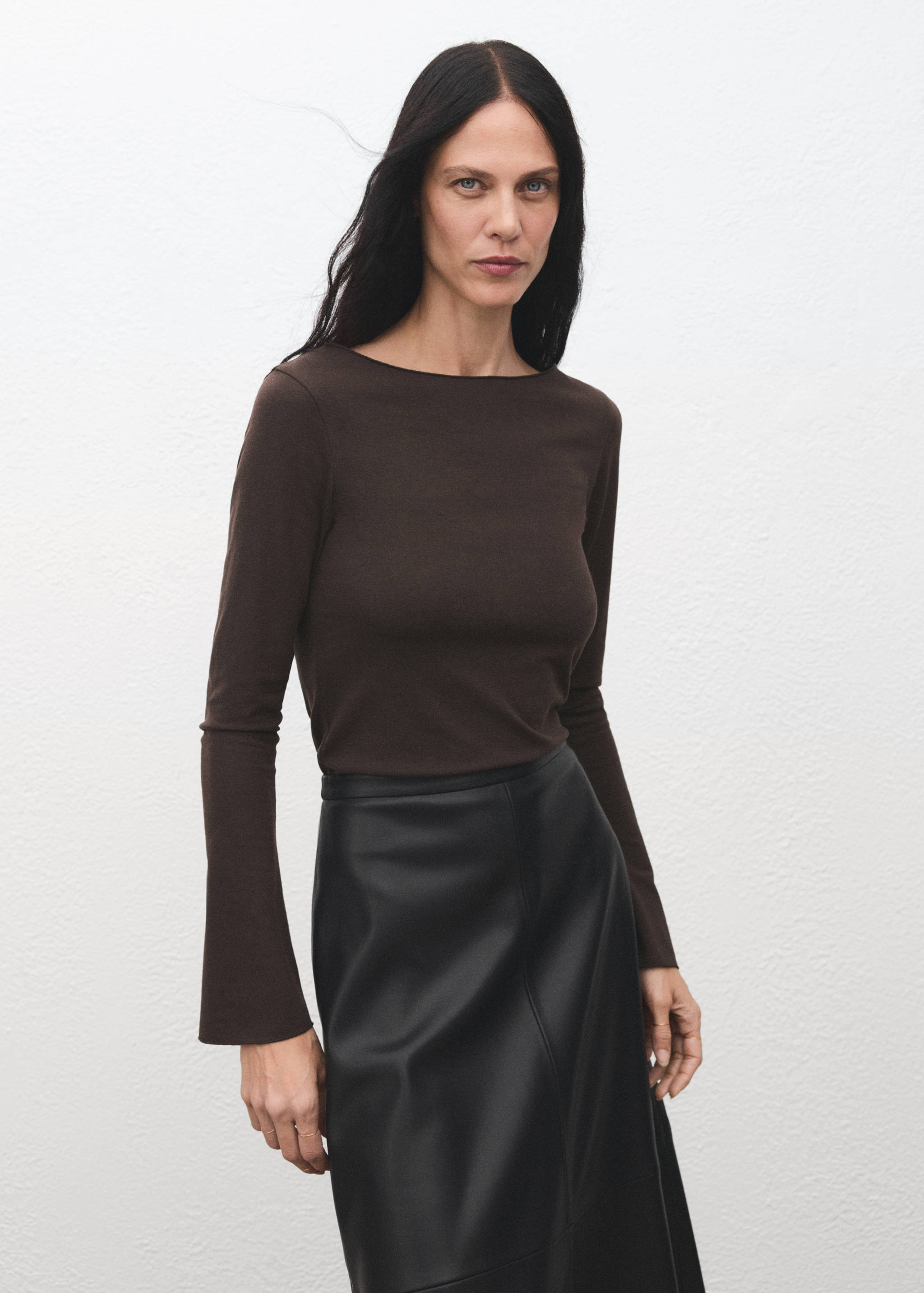 Boat neck t-shirt - Medium plane