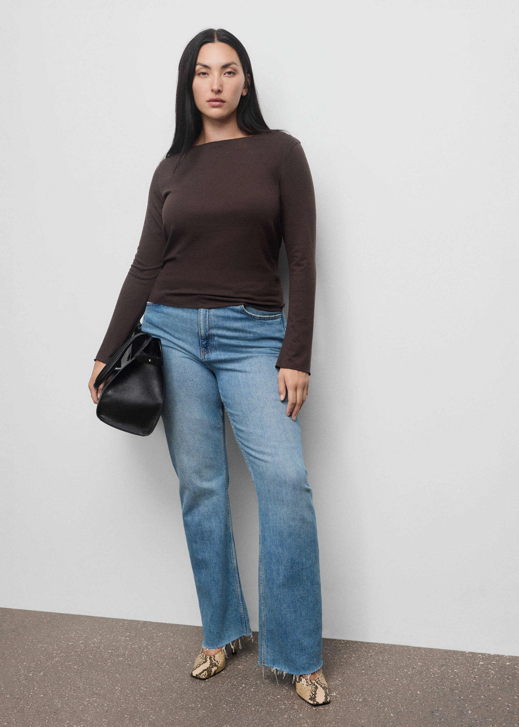 Boat neck t-shirt - Details of the article 3