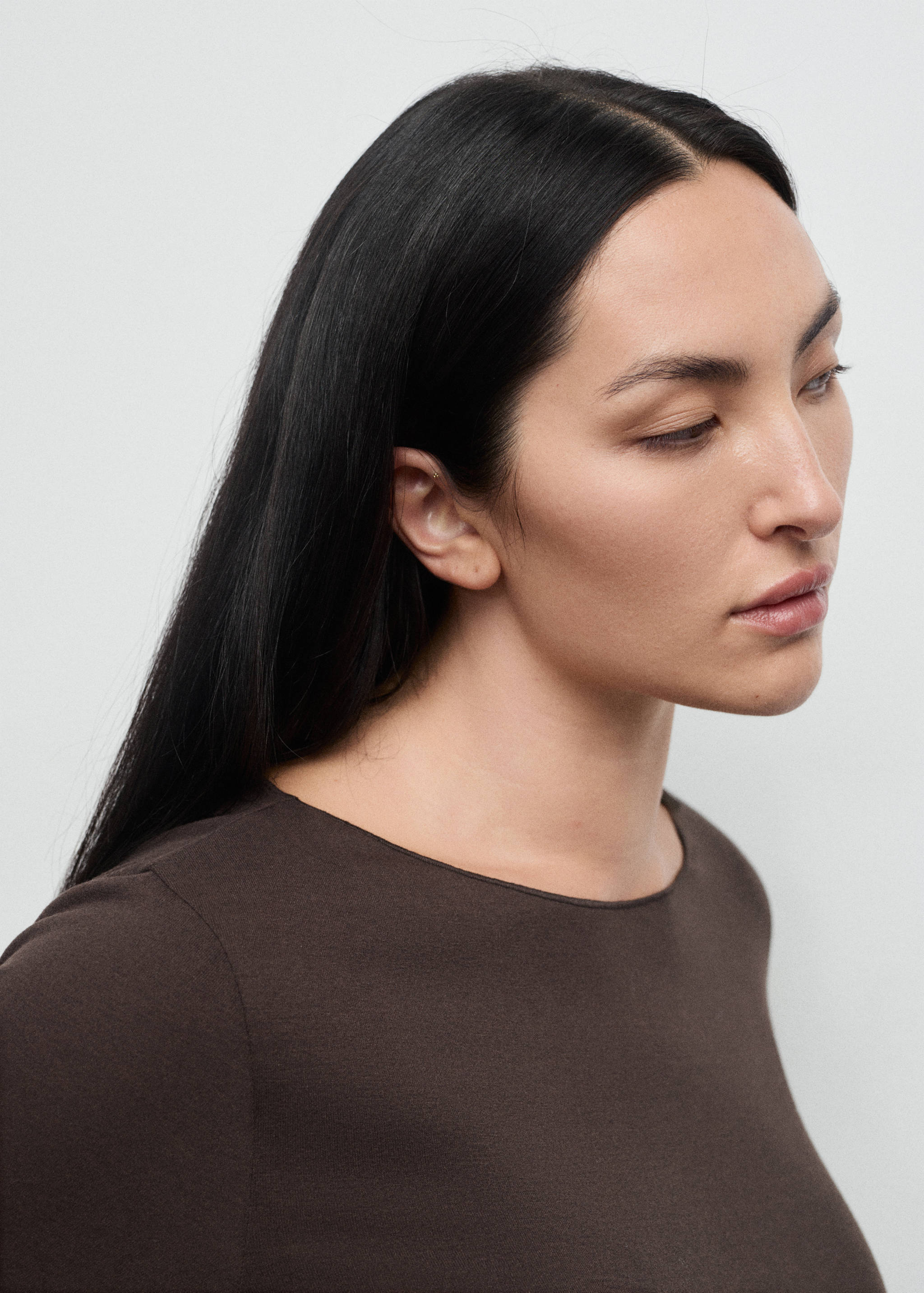 Boat neck t-shirt - Details of the article 4