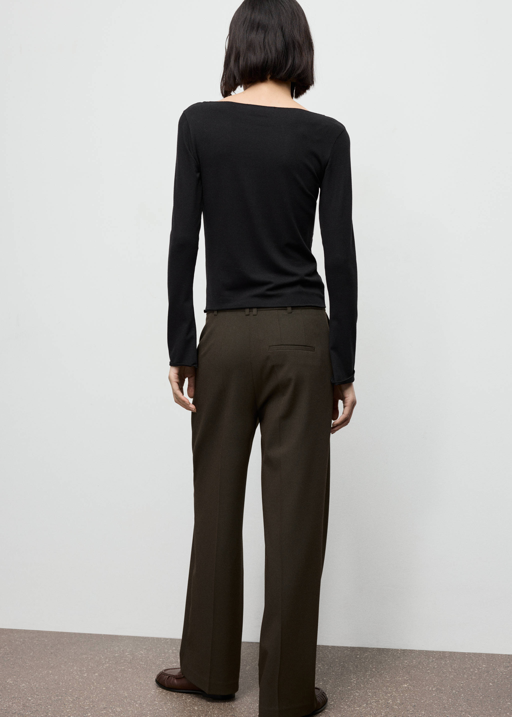 Boat neck t-shirt - Reverse of the article