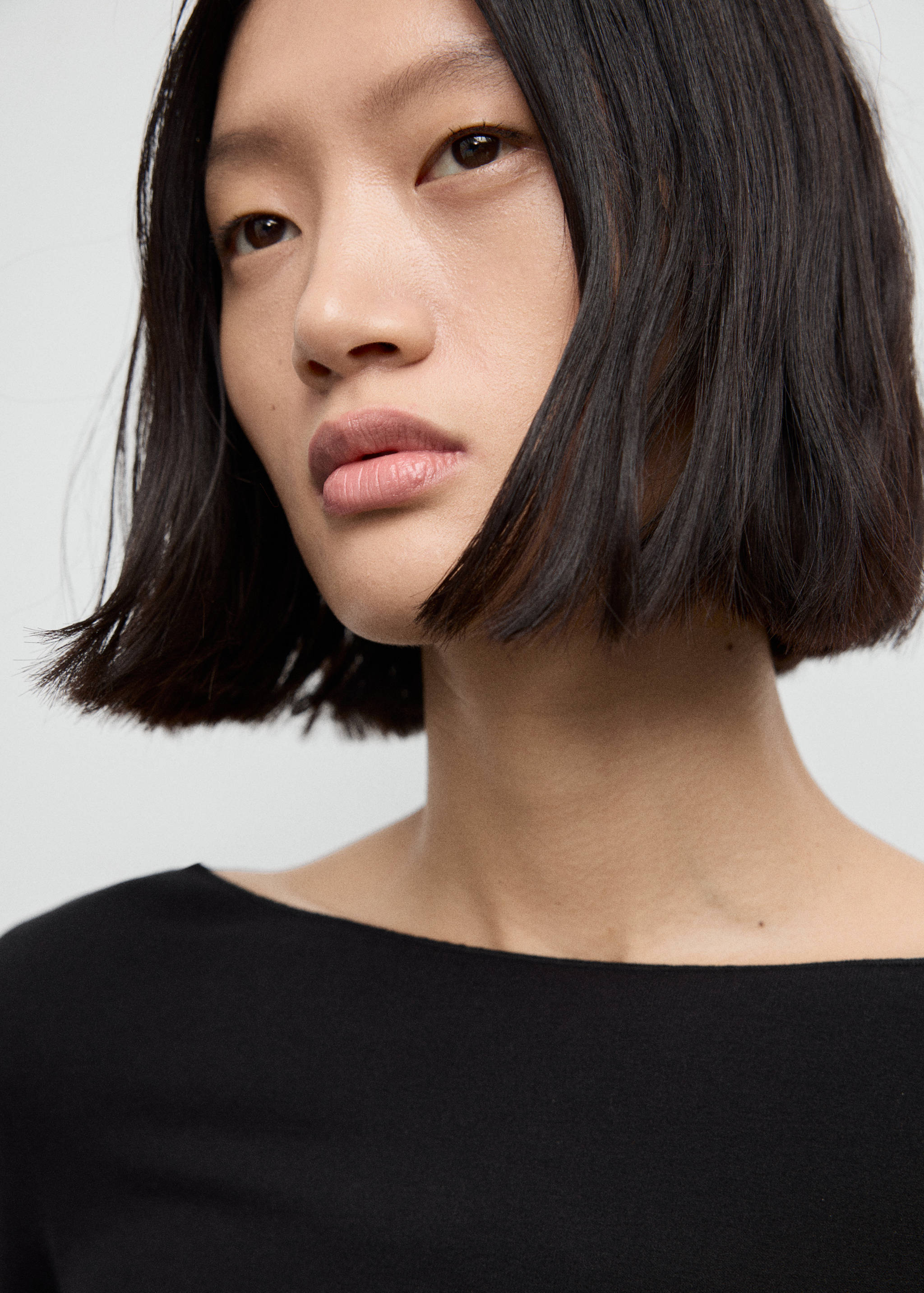 Boat neck t-shirt - Details of the article 1