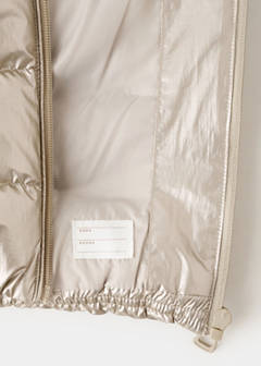 Metallic puffer jacket — Dark Silver 3