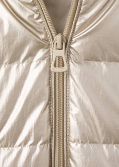 Metallic puffer jacket — Dark Silver 5