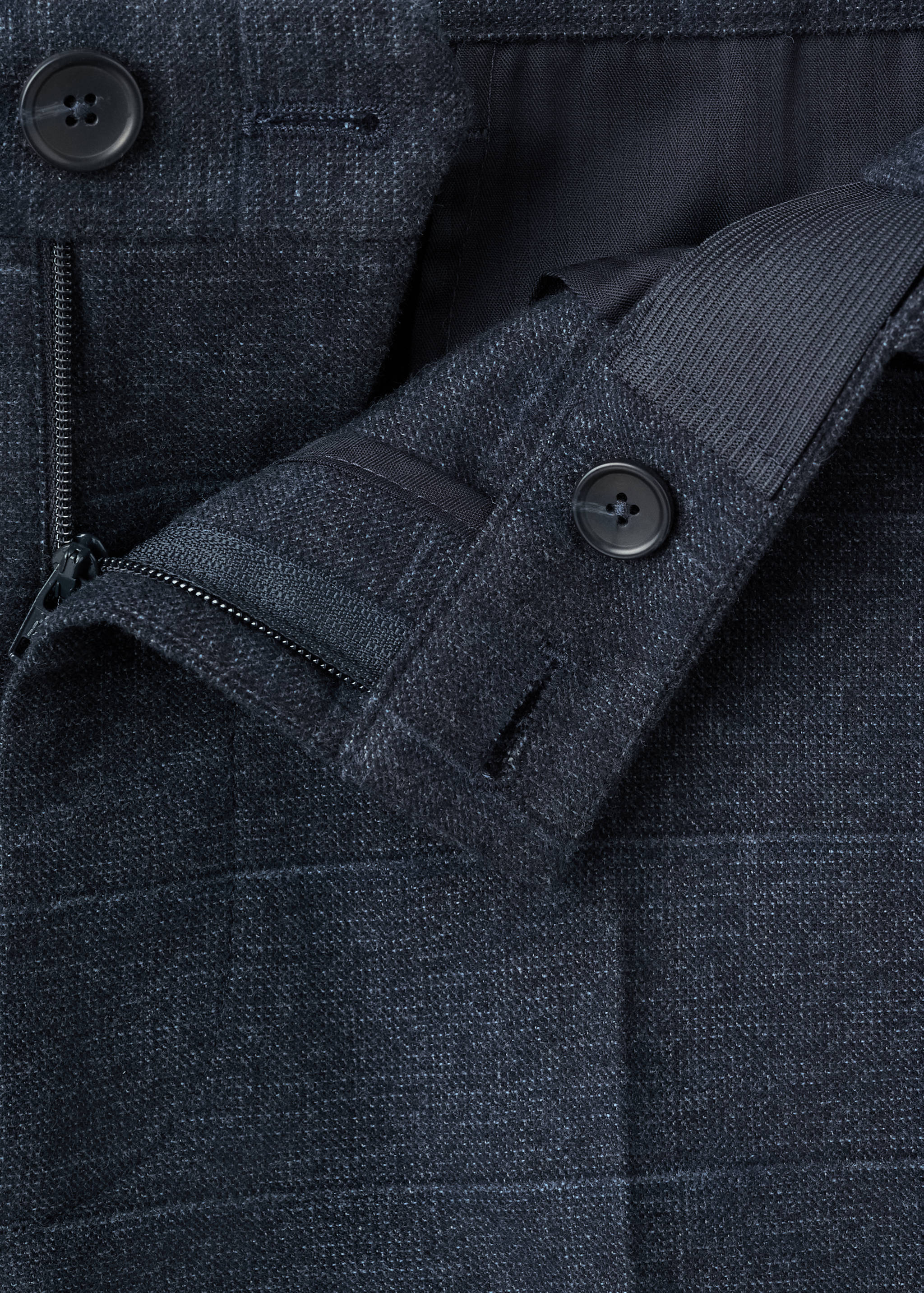 Slim-fit flannel trousers - Details of the article 8