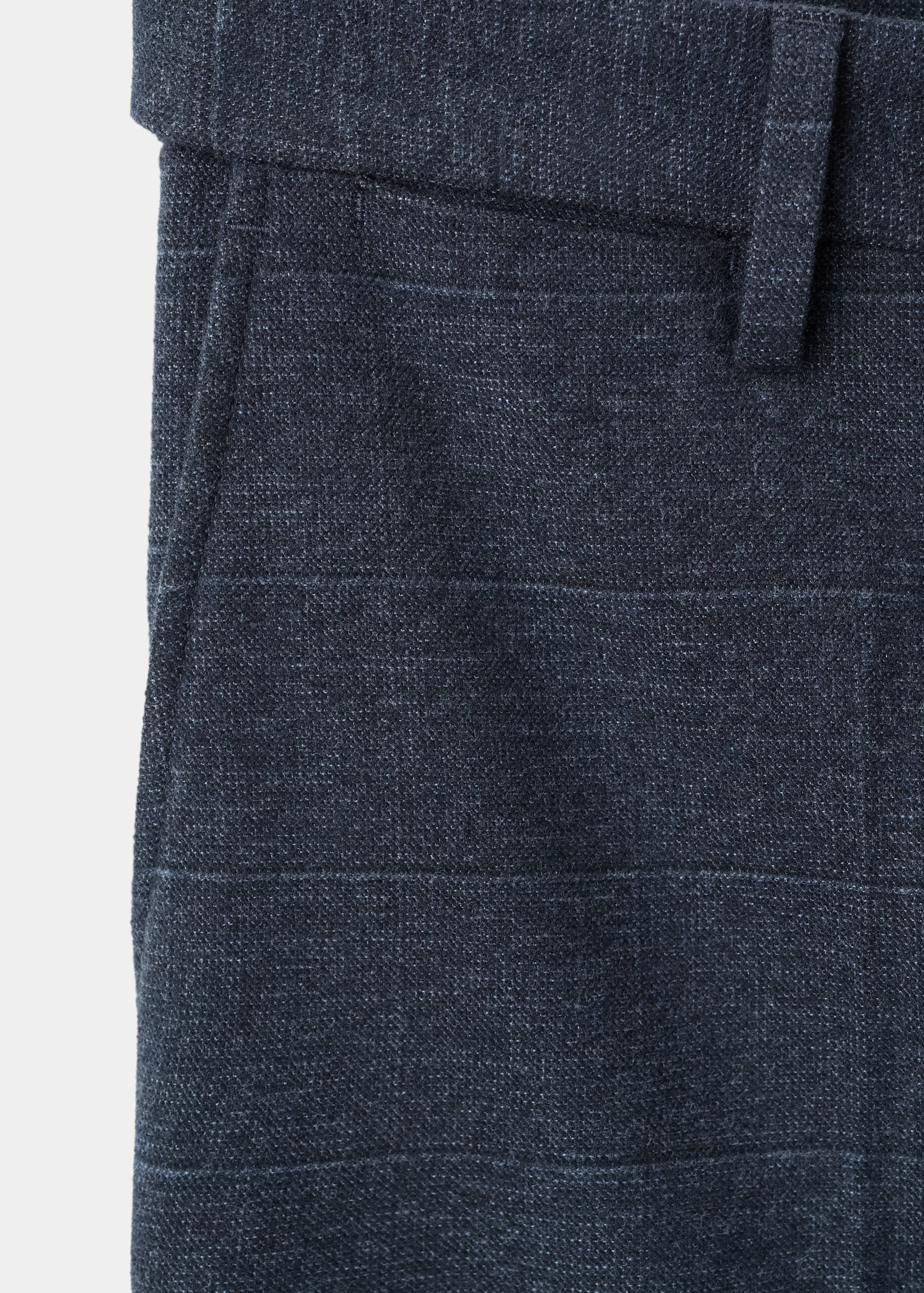 Slim-fit flannel trousers - Details of the article 0