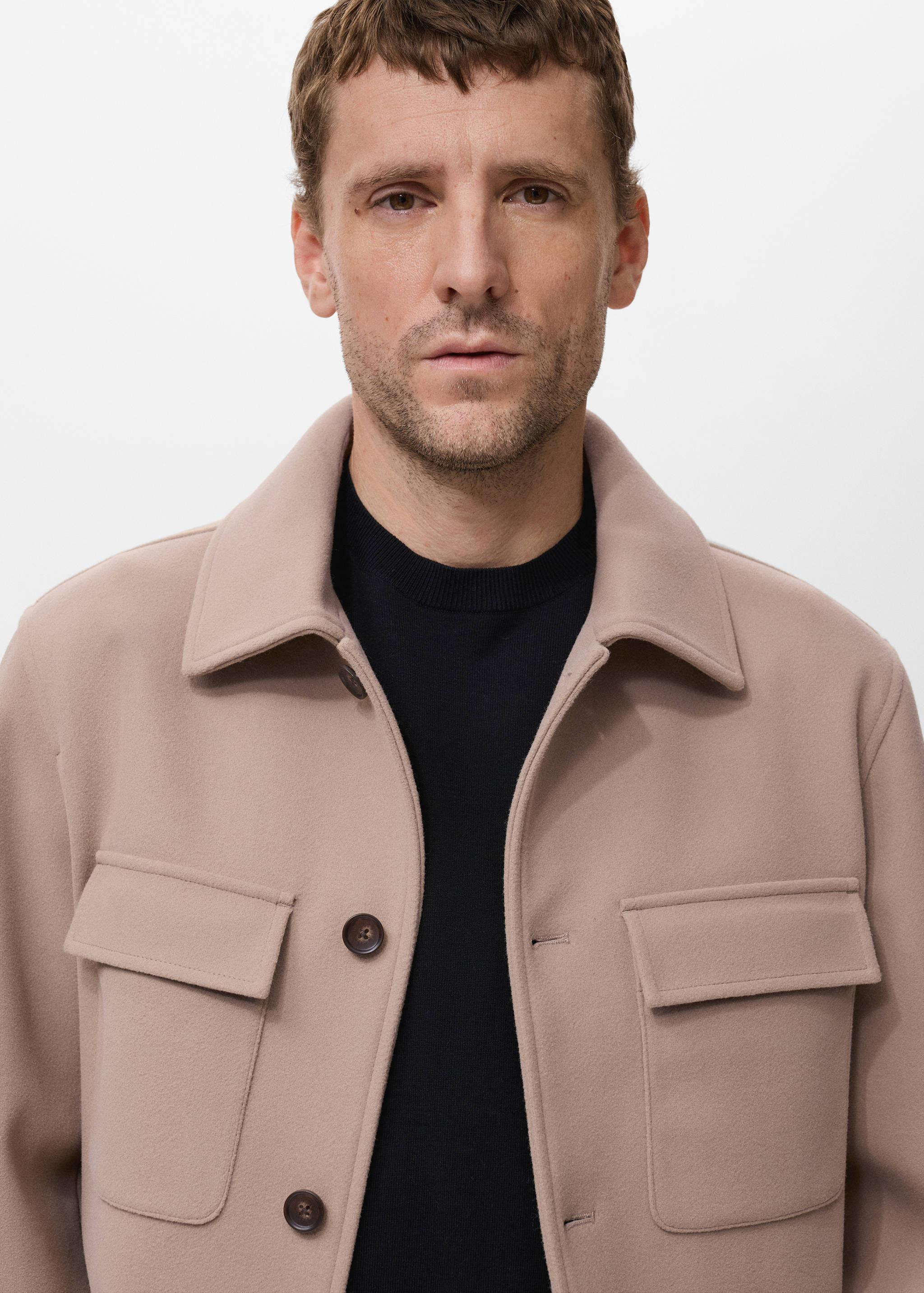 Cloth jacket with lapel pockets - Details of the article 1