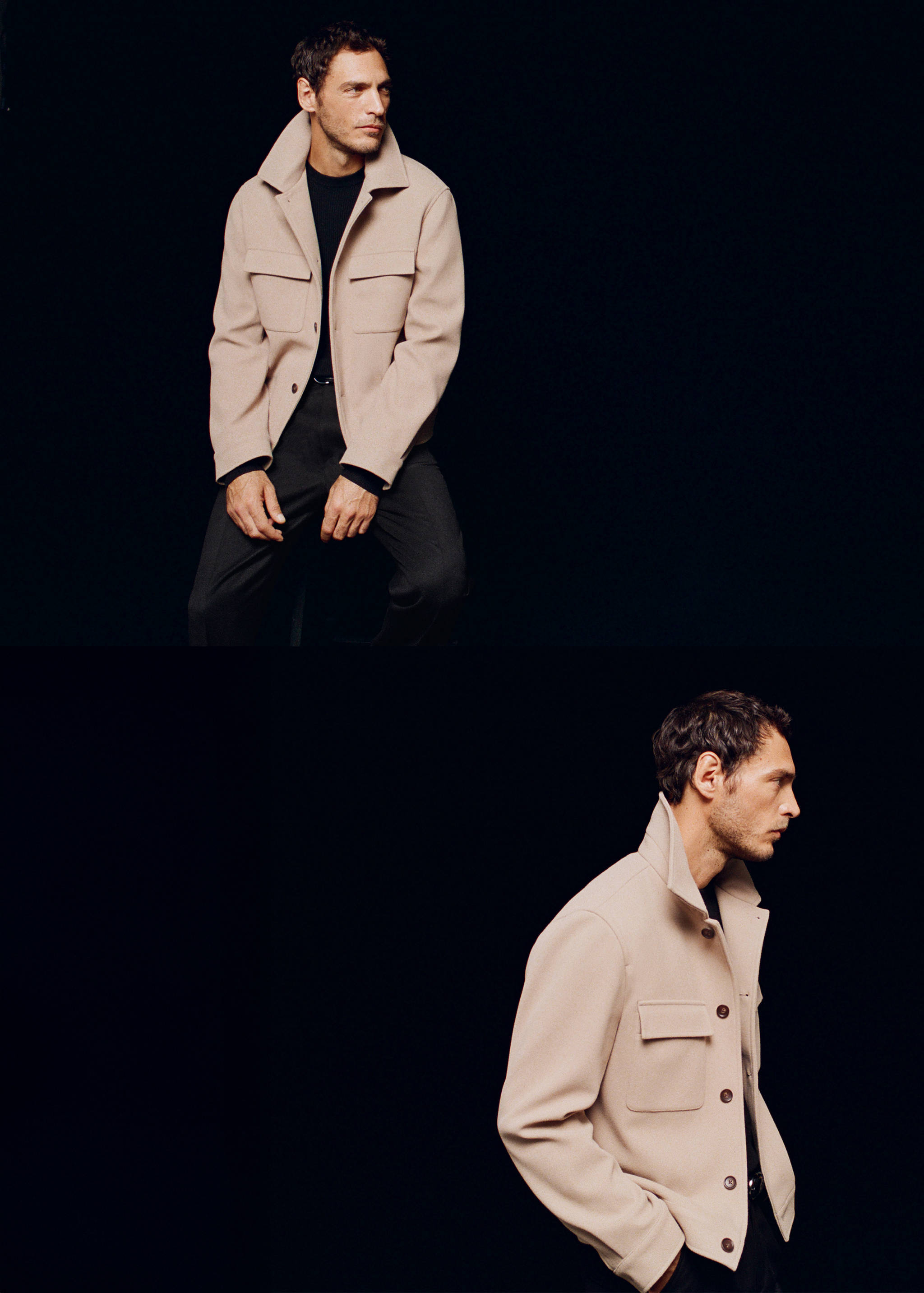 Cloth jacket with lapel pockets - Details of the article 3