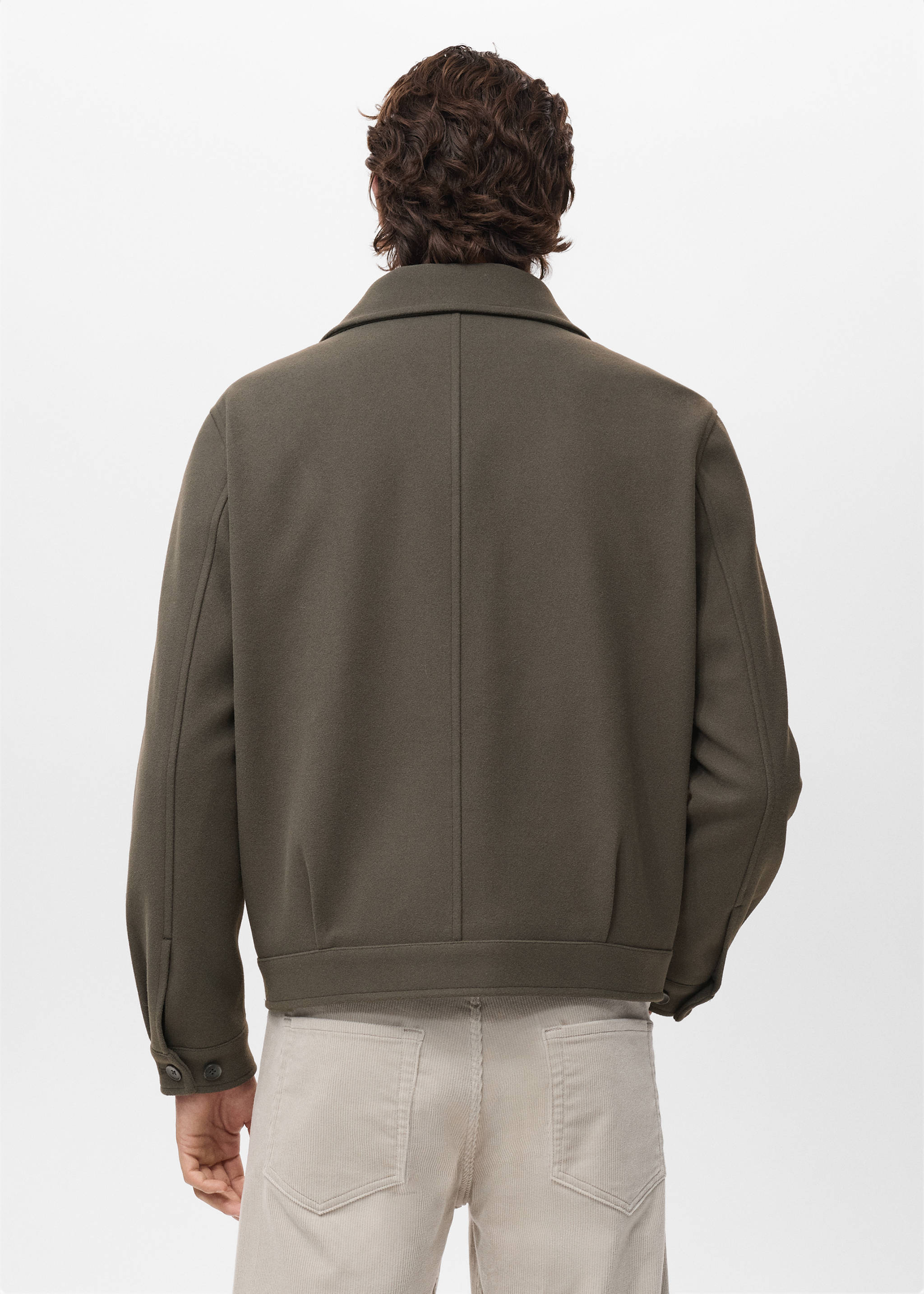 Jacket with zip pockets - Reverse of the article