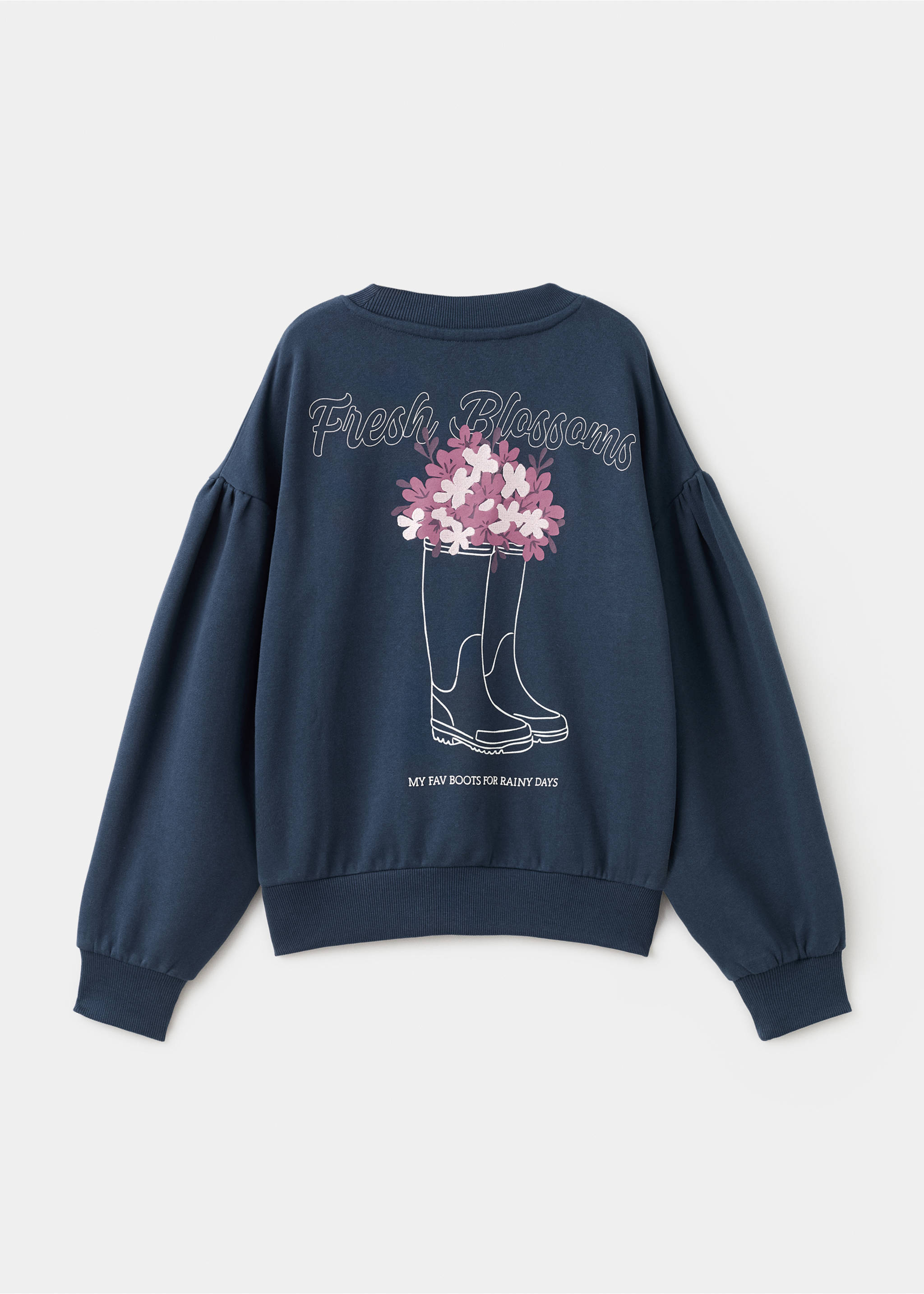 刺绣印花套头衫 - null, 海军蓝. Ref: 17047890-00.