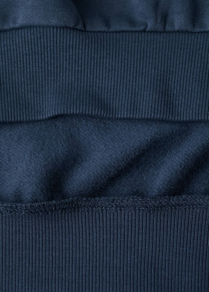 Printed embroidered sweatshirt — Navy