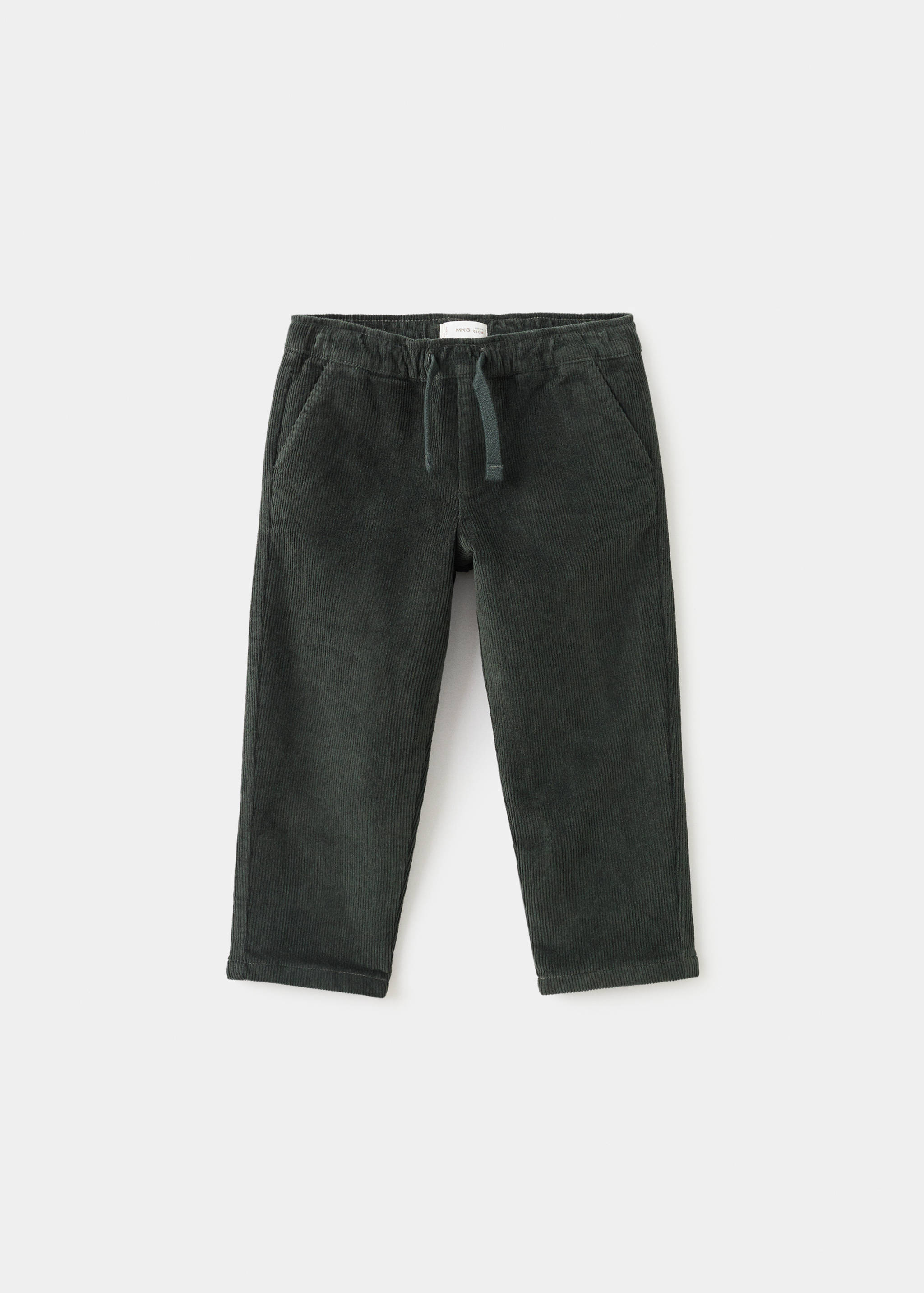 Corduroy straight pants - Article without model