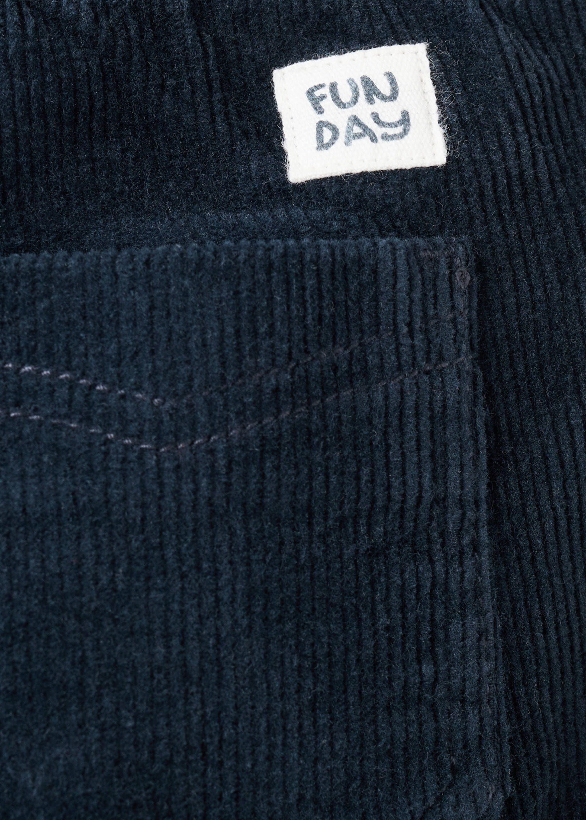 Corduroy straight trousers - Details of the article 8