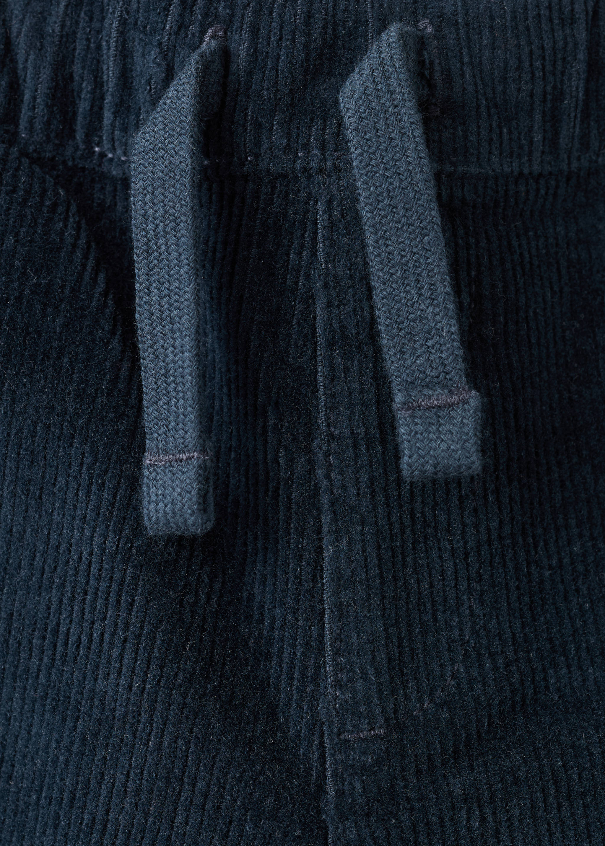 Corduroy straight trousers - Details of the article 0