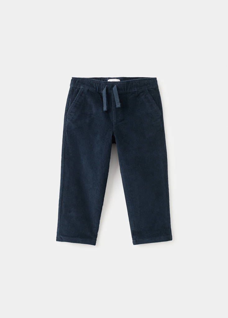 Corduroy straight trousers - thumbnail 2