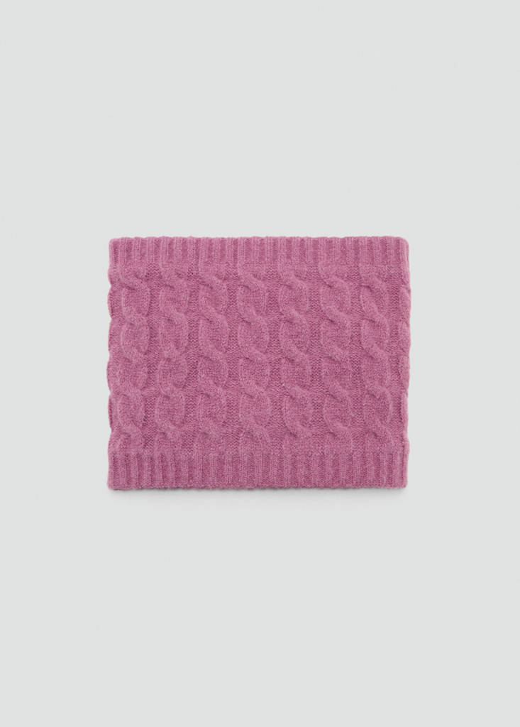 MANGO KIDS - Écharpe en maille fraise - Taille unique - Fille