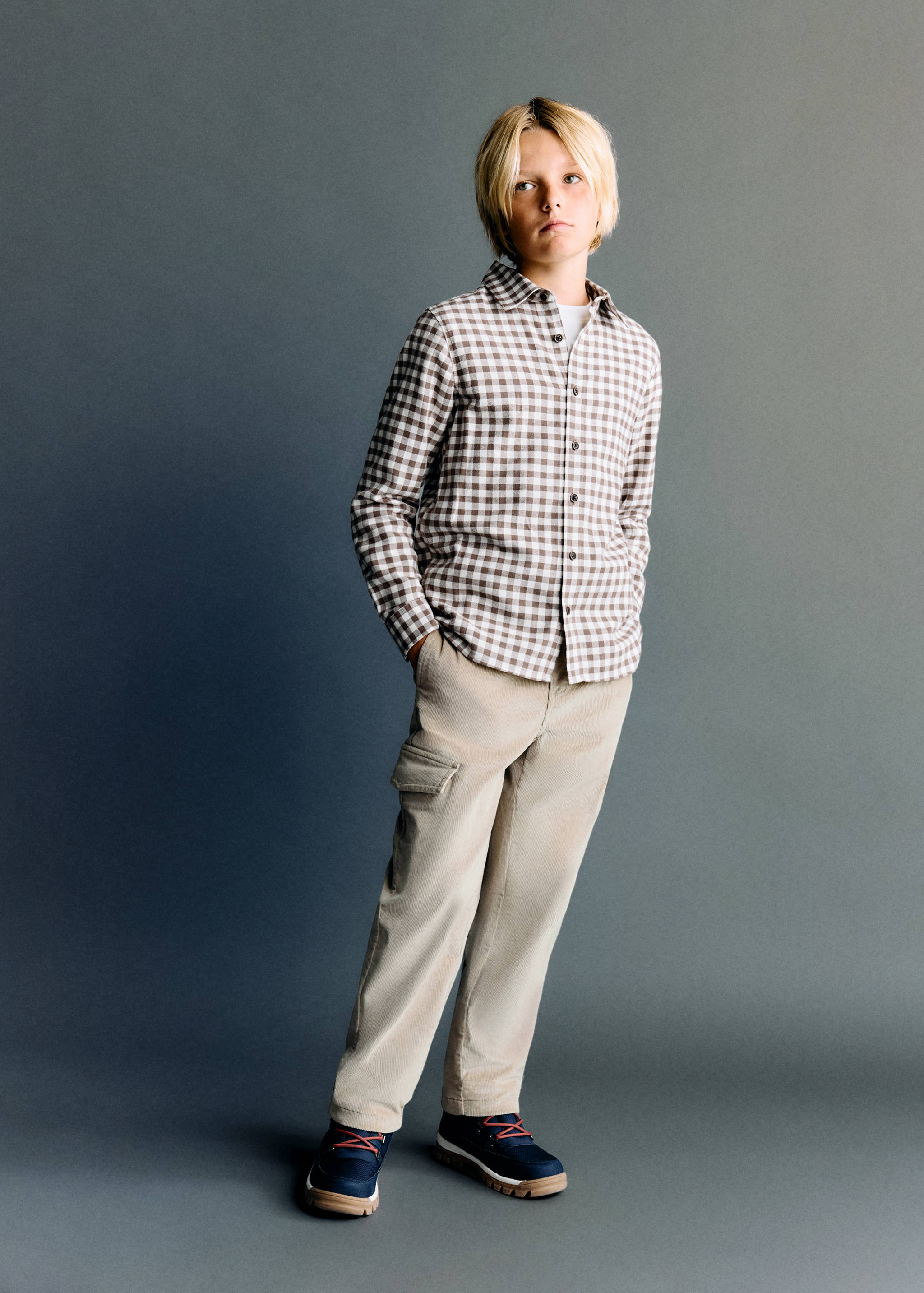 Pantaloni cargo velluto a coste - Piano generale