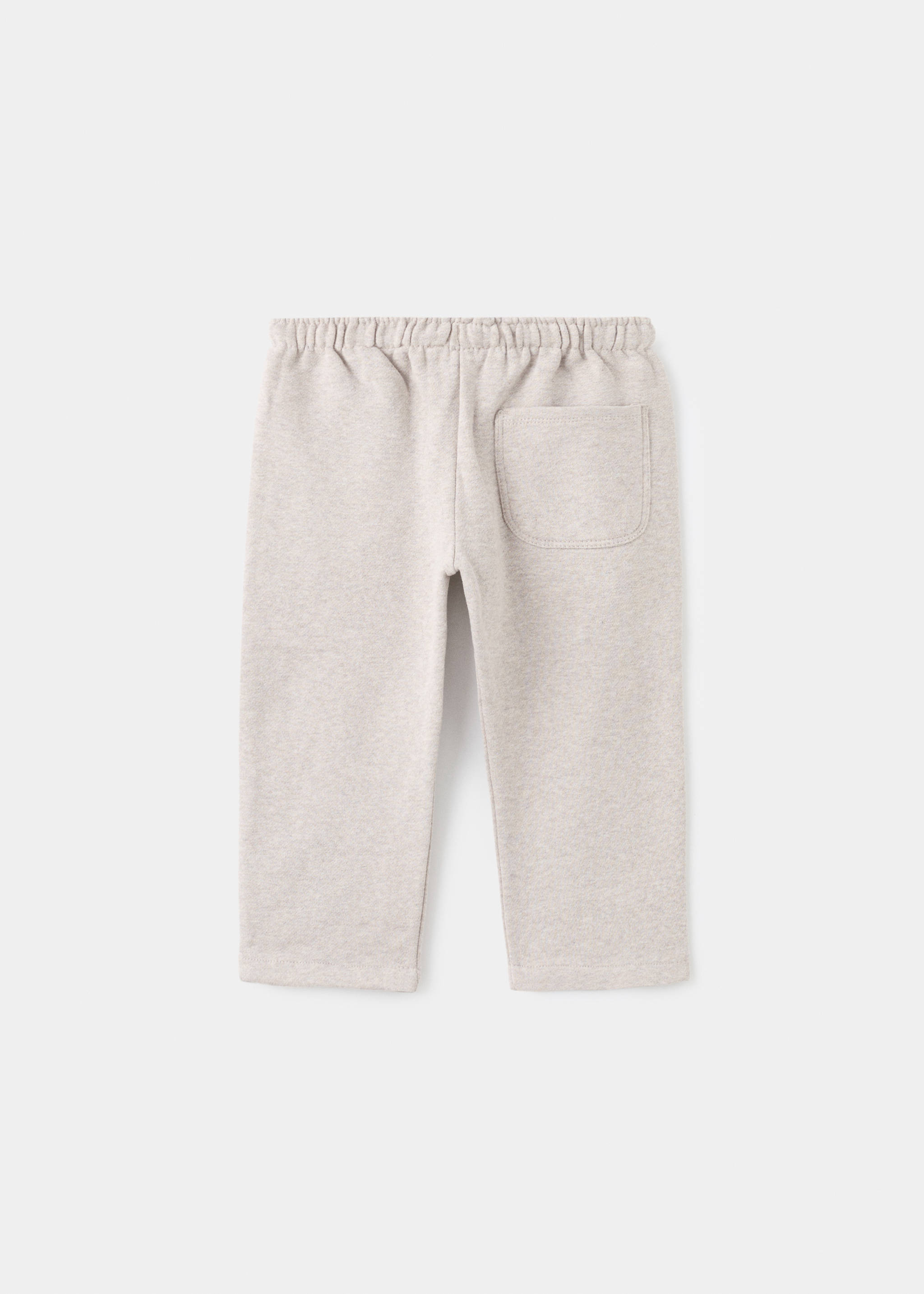 Cotton drawstring joggers - Reverse of the article