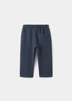 Cotton drawstring joggers — Navy 3
