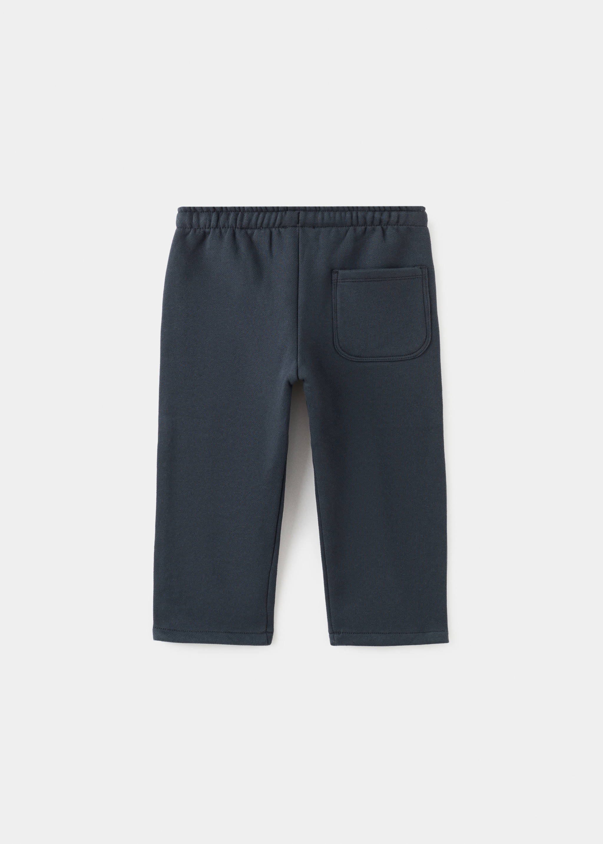 Cotton drawstring joggers - Reverse of the article