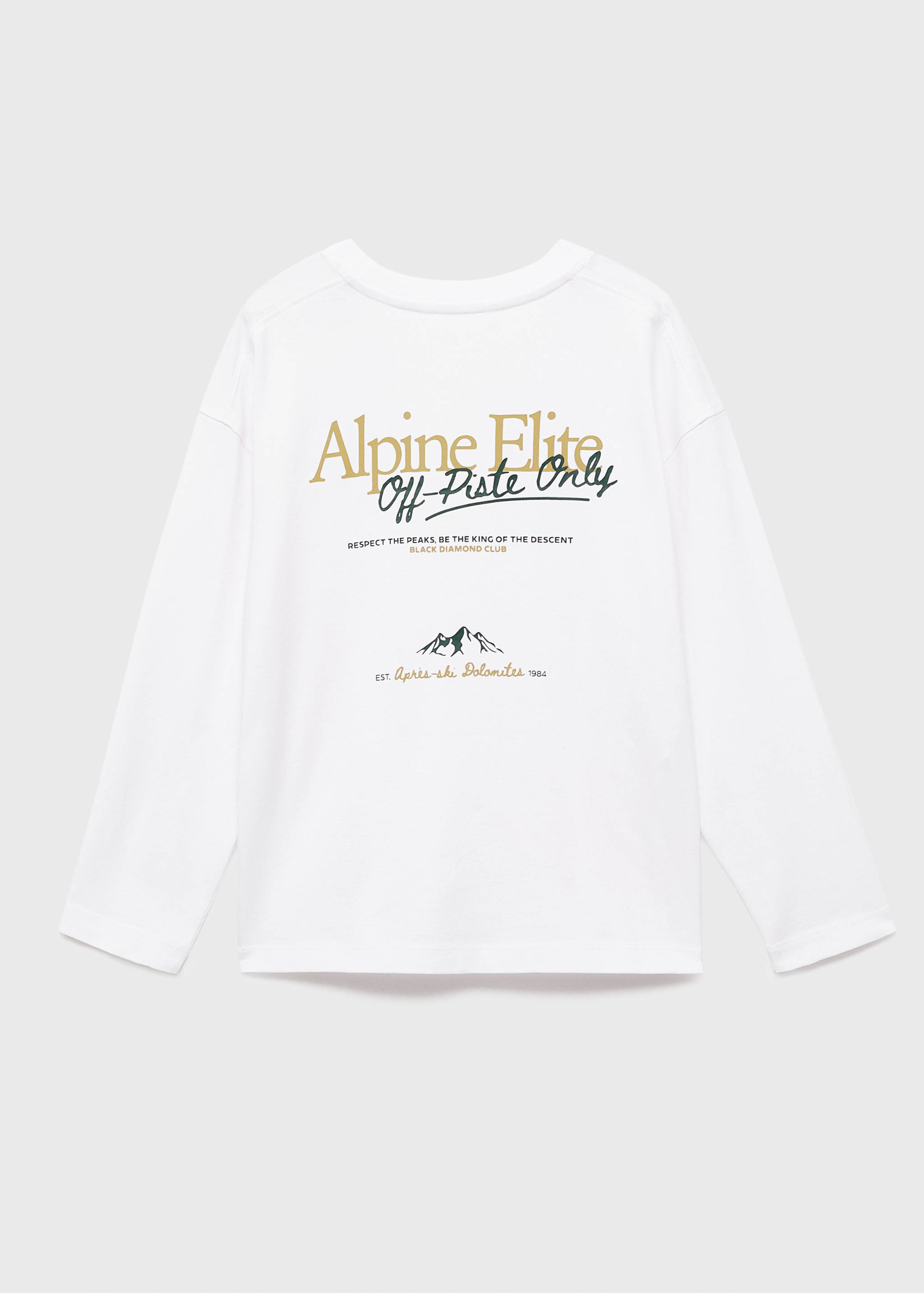 Maglietta a maniche lunghe stampata - Retro dell'articolo