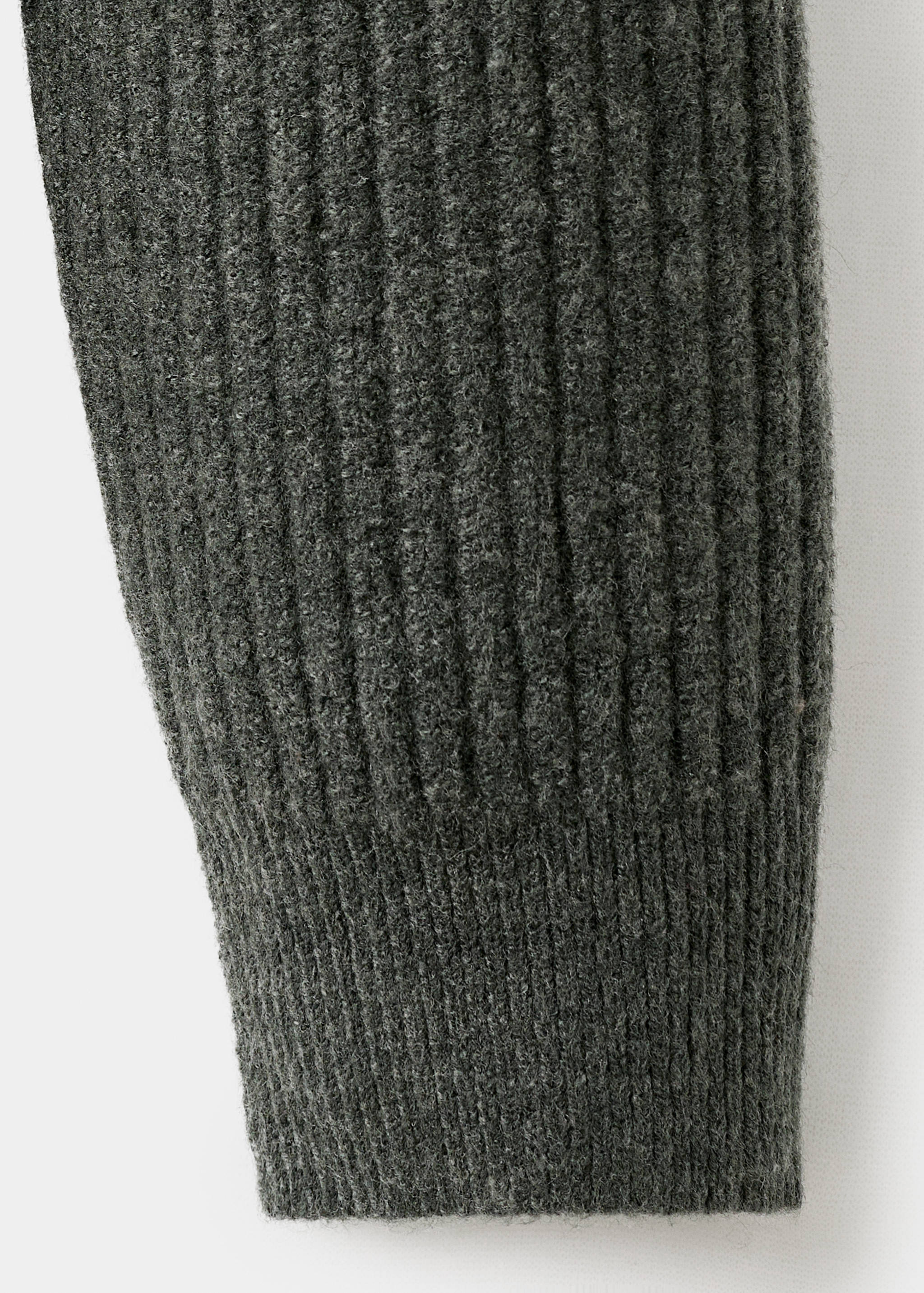 Ribbed-knit cardigan with zip - Details of the article 0