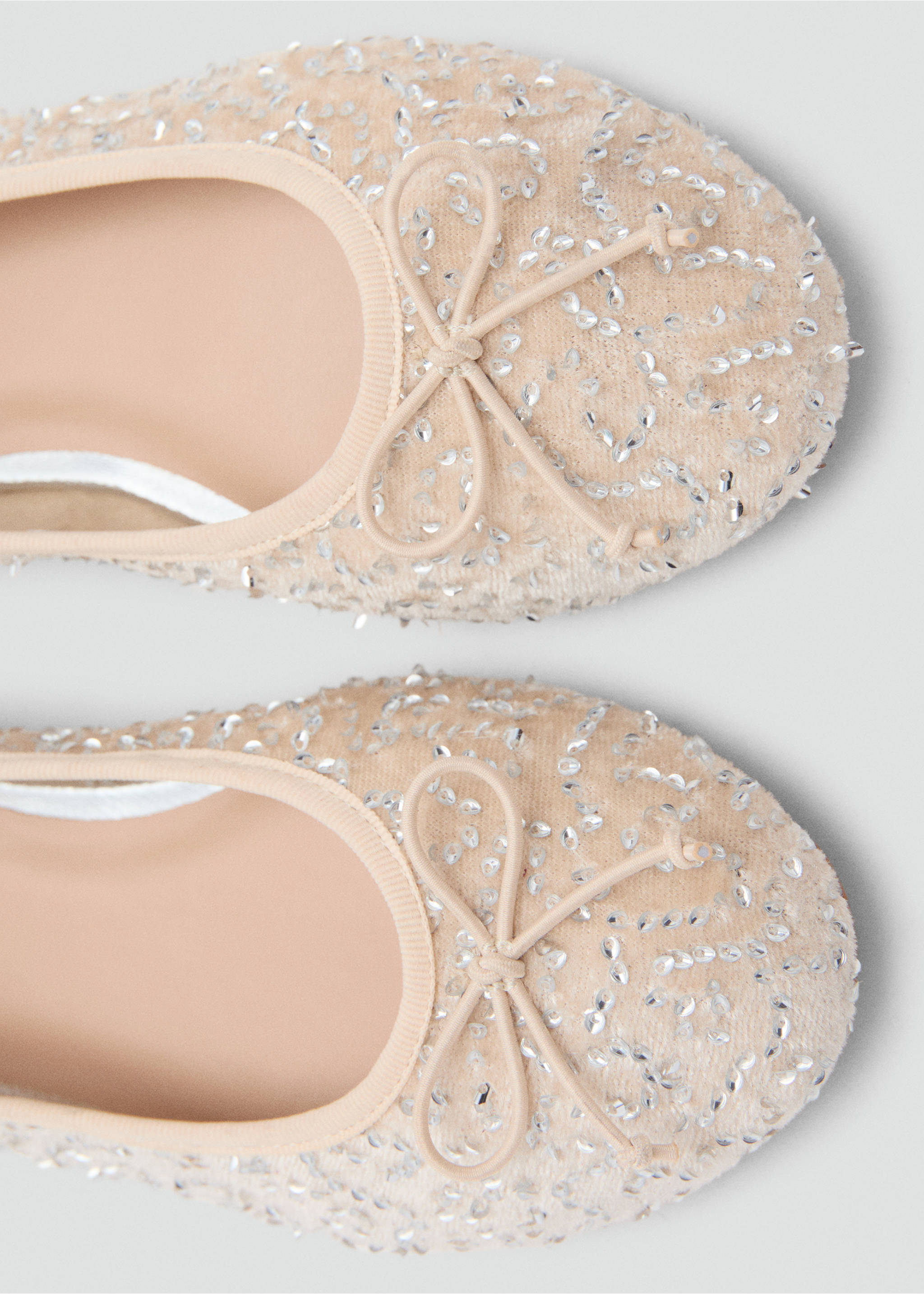 Ballerines brillante à nœud - Détail de l'article 2, Rose pastel. Ref: 17047900-00.
