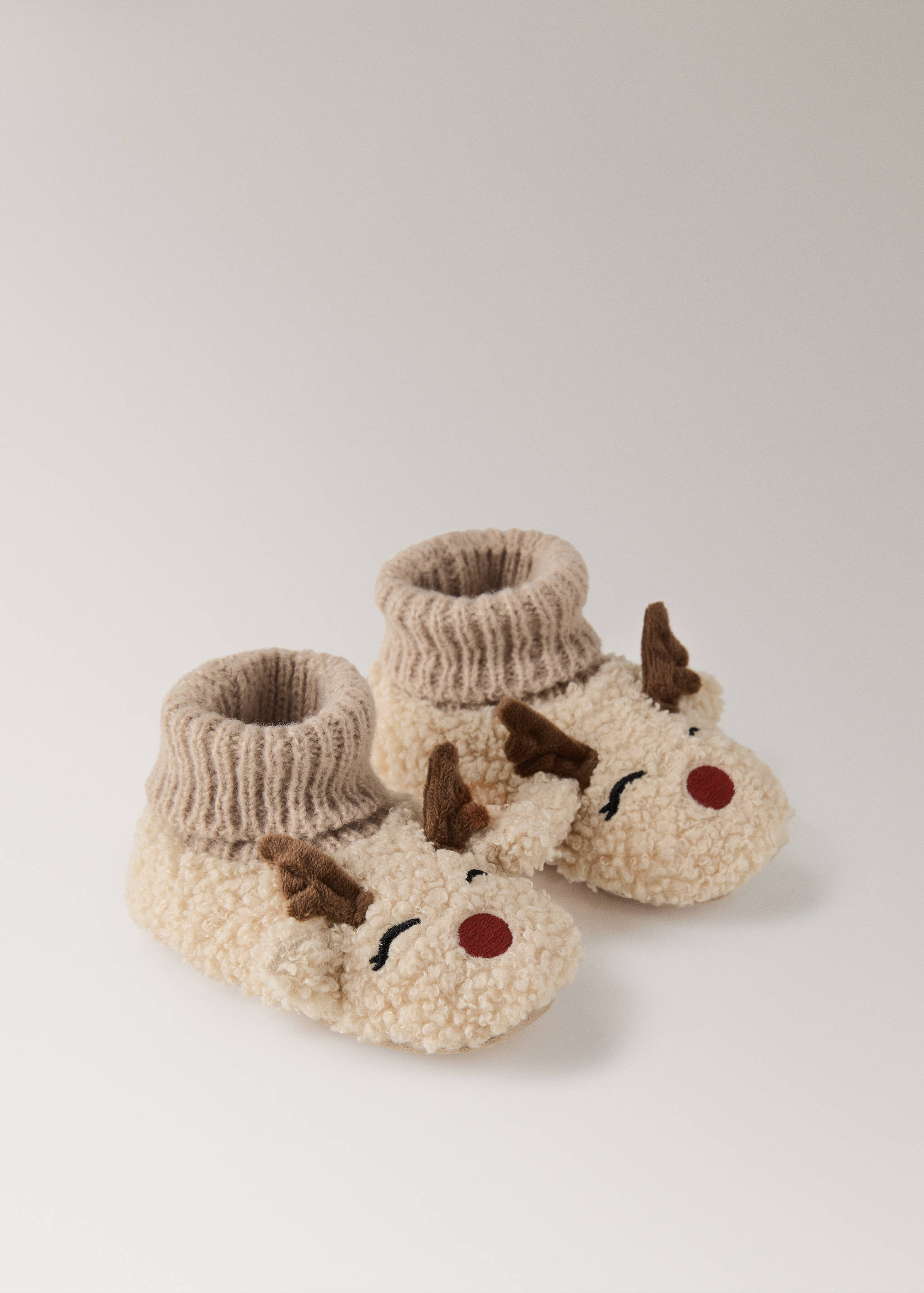 Rentier-Lammfell-Pantoffel - Detail des Artikels 1