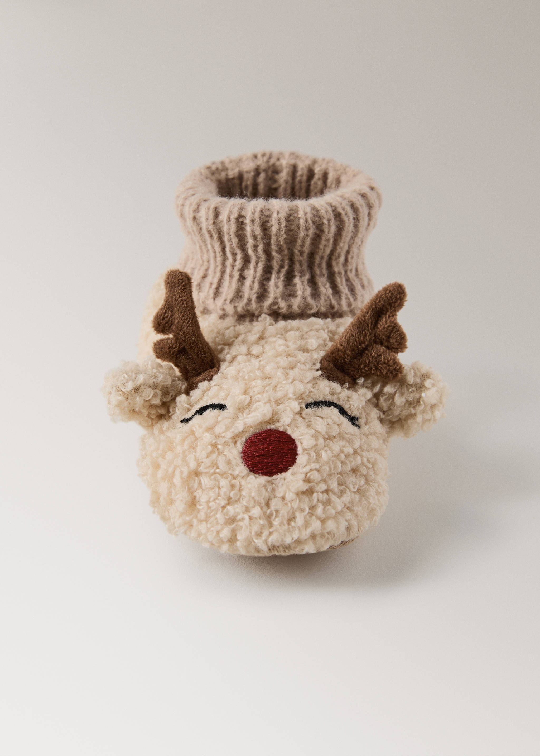 Rentier-Lammfell-Pantoffel - Detail des Artikels 3