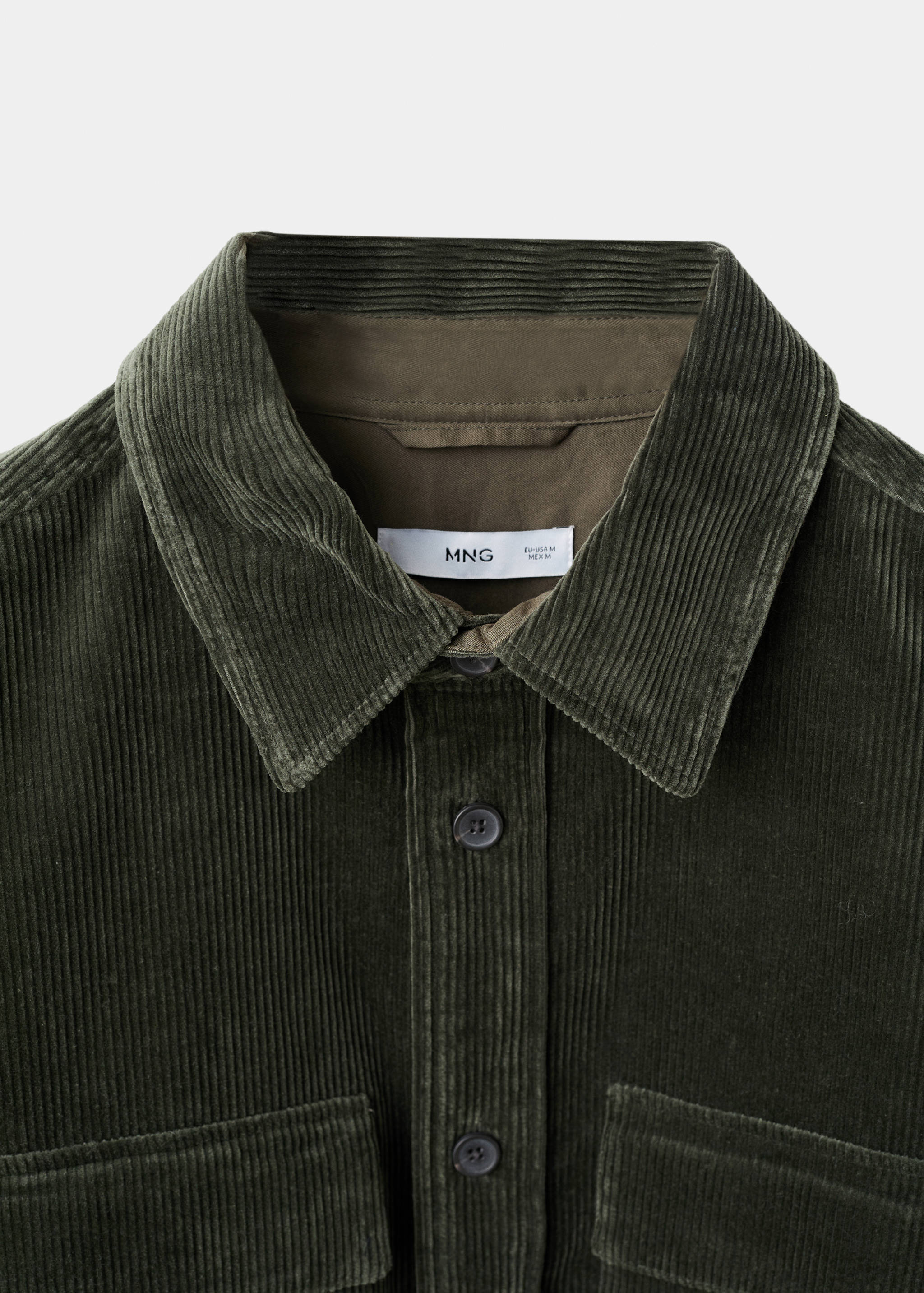 Corduroy overshirt with pockets - Details of the article 8