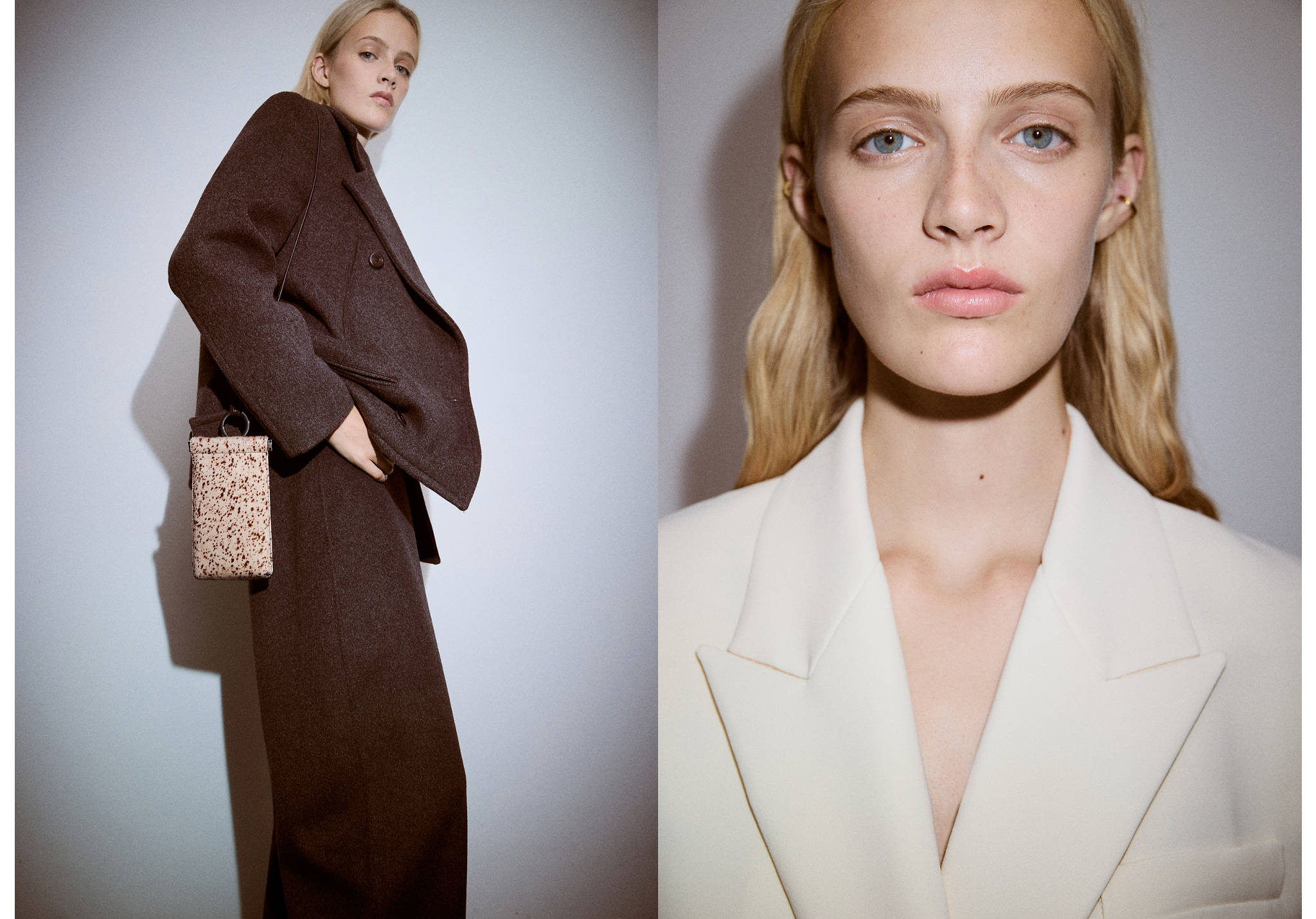 Housse téléphone portable cuir et fausse fourrure - Plan panoramique