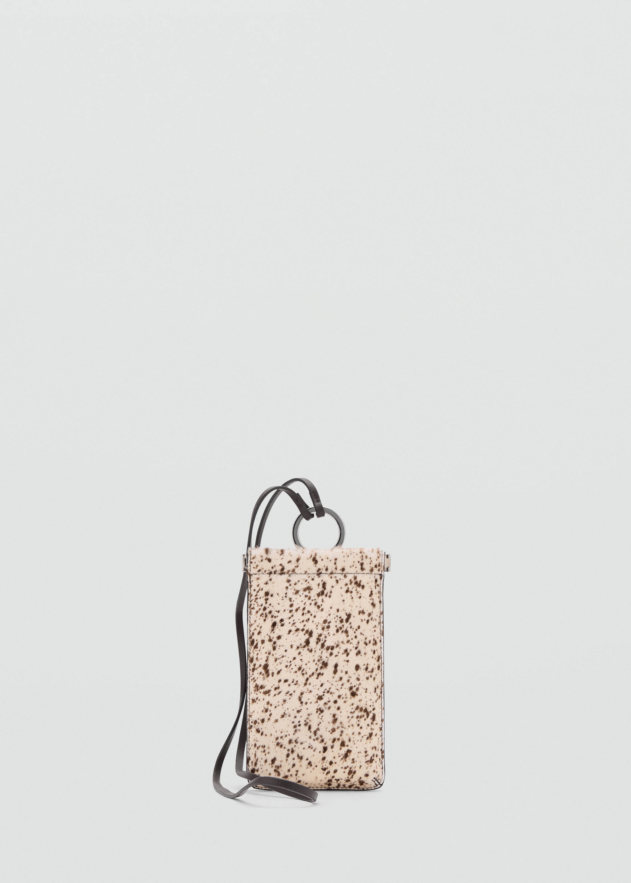 Leather and fur mobile phone case - Article without model