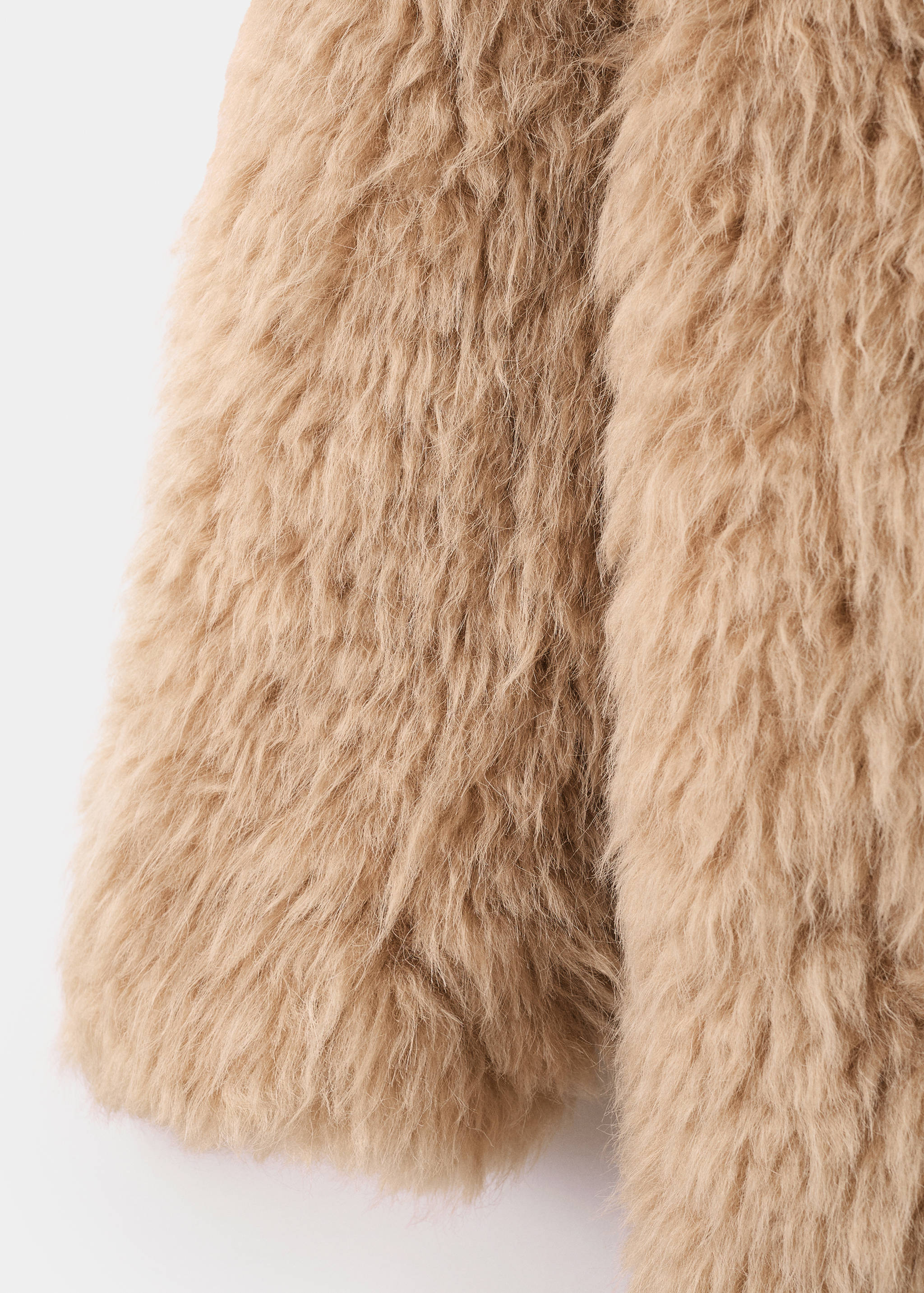 Long faux-fur coat - Details of the article 0