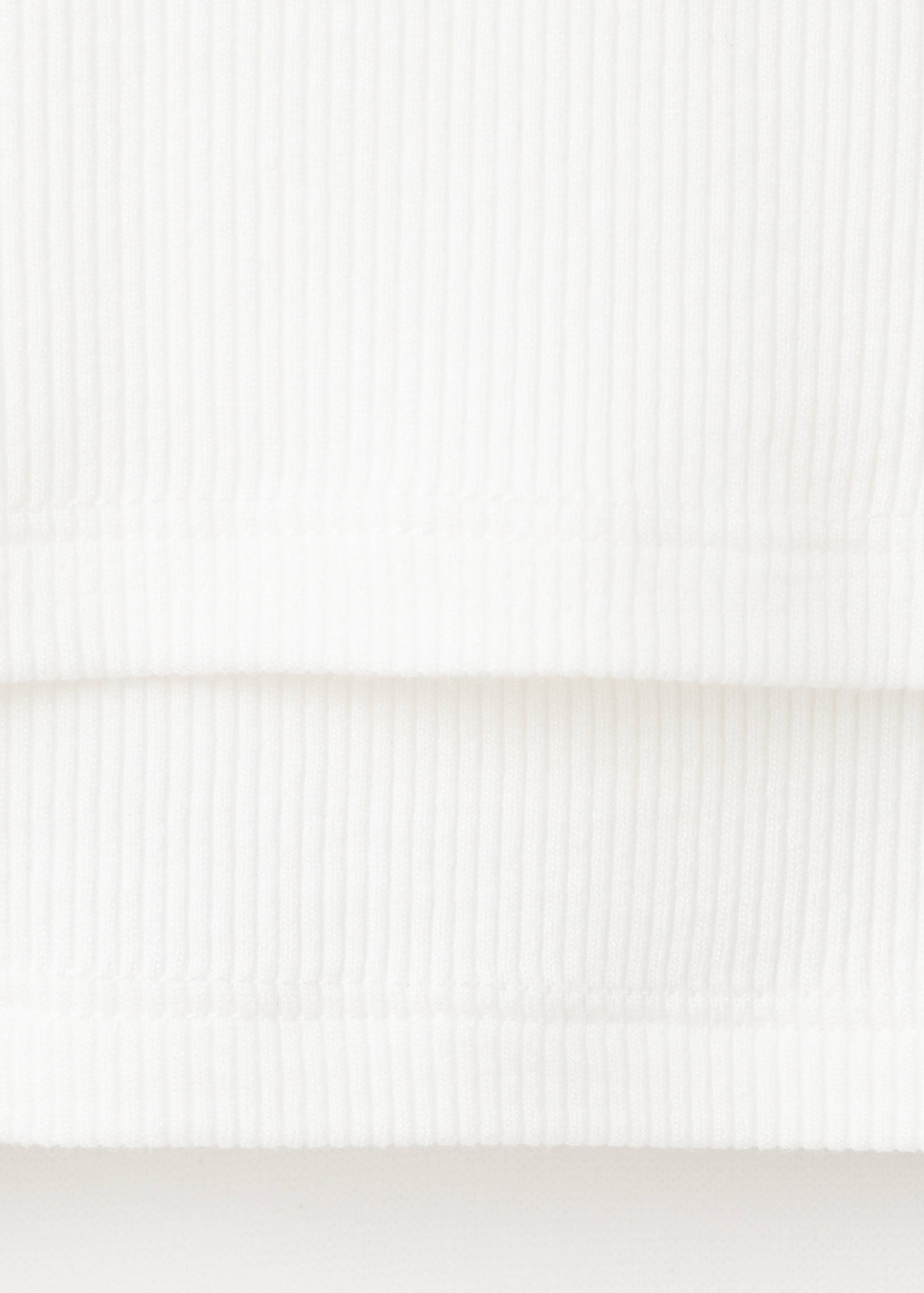 Ribbed combined t-shirt - Details of the article 0