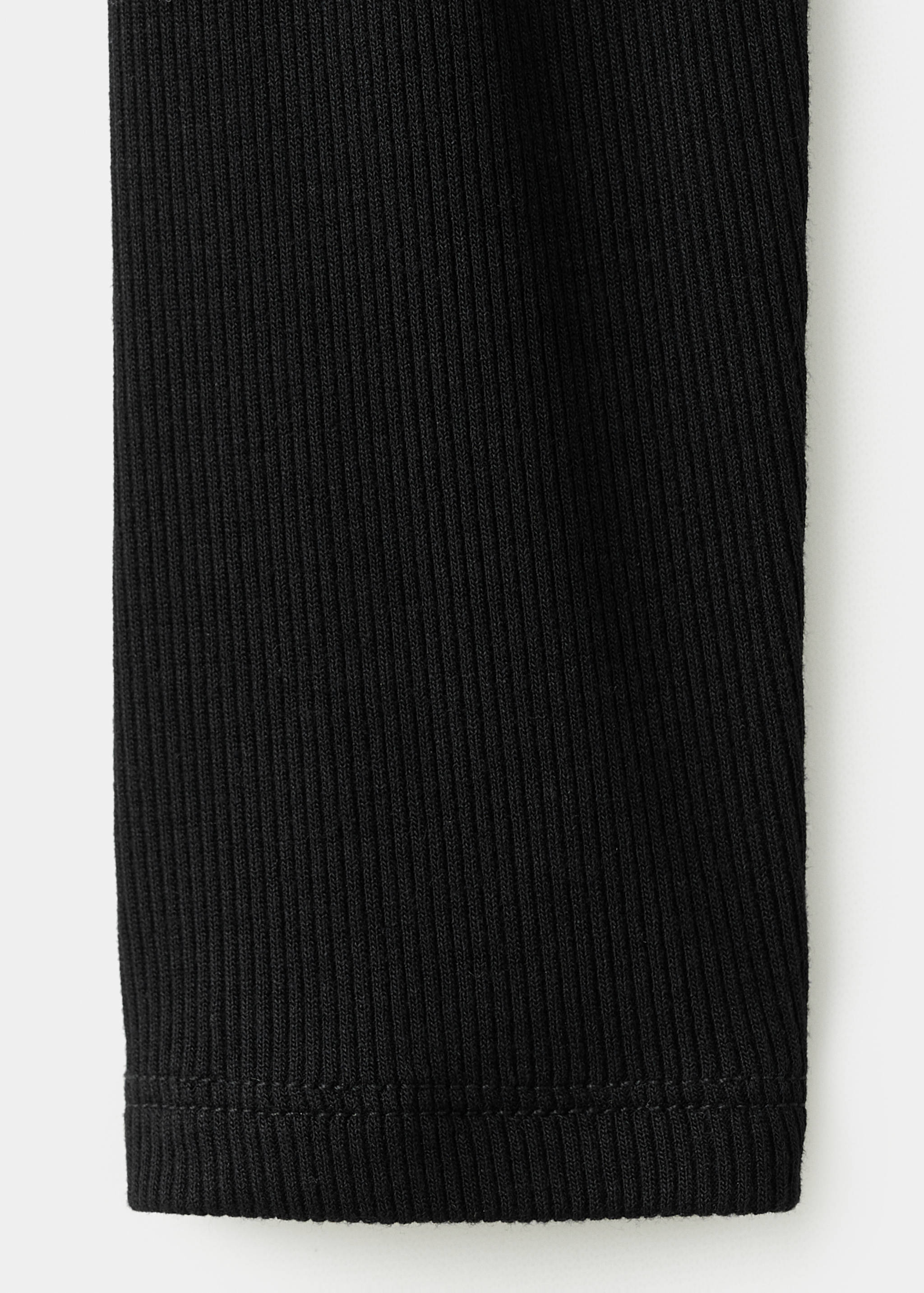 Ribbed combined t-shirt - Details of the article 0