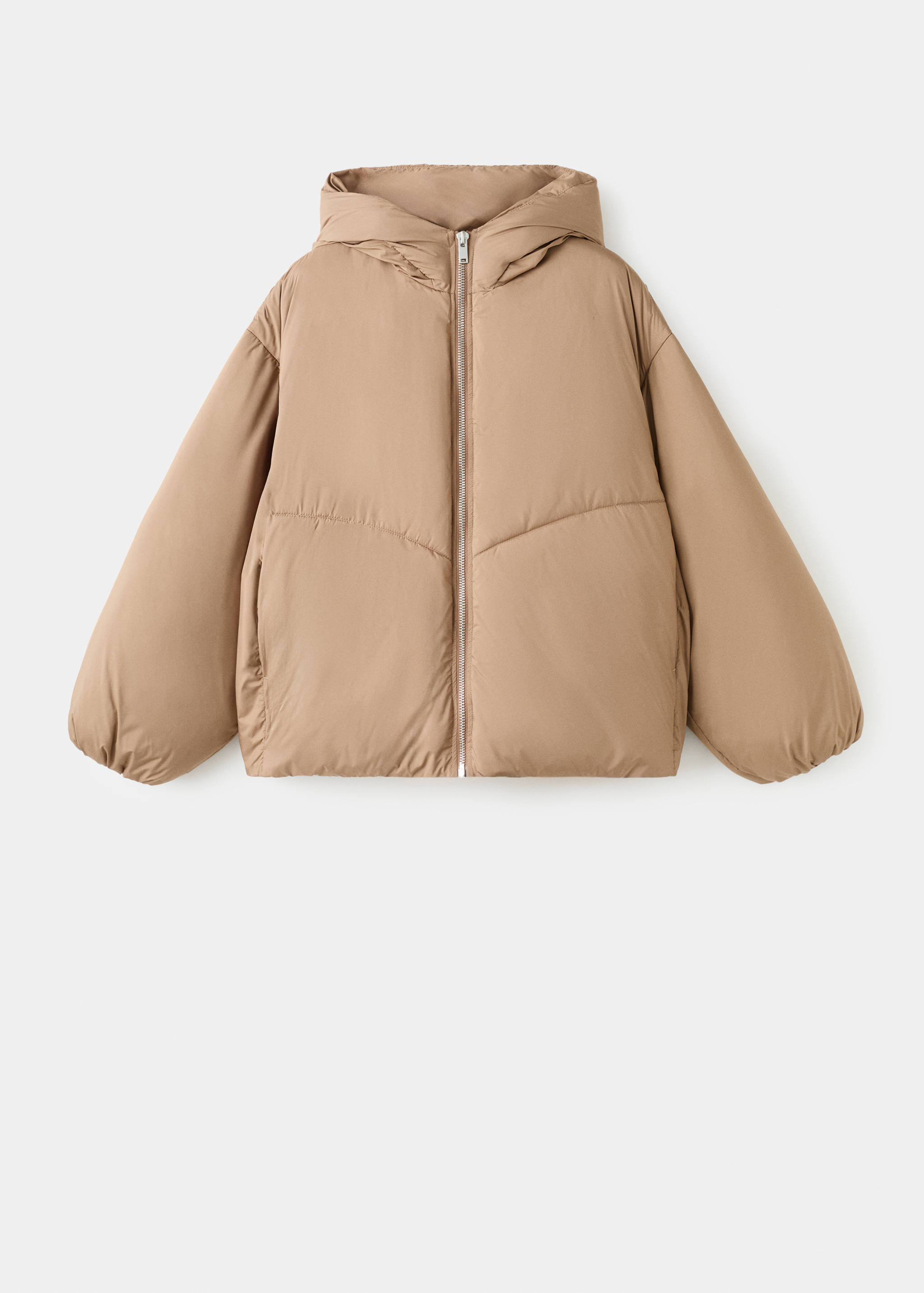 Short oversized anorak with hood - Article without model