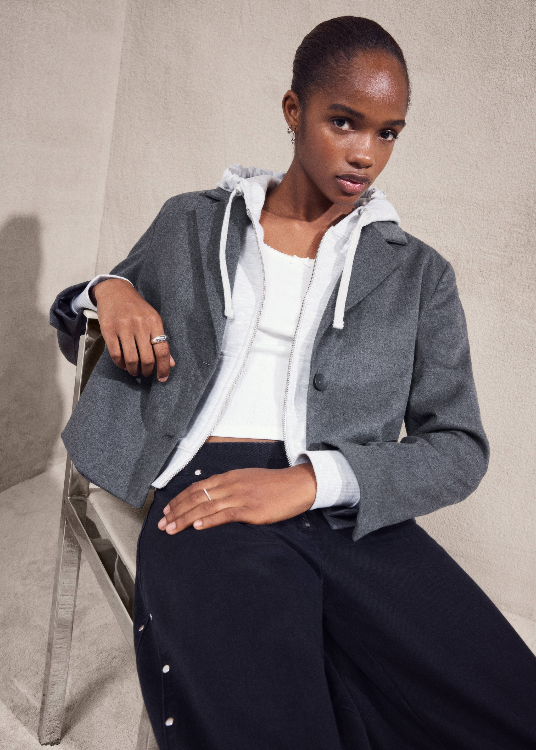 Short jacket with lapels - Details of the article 6