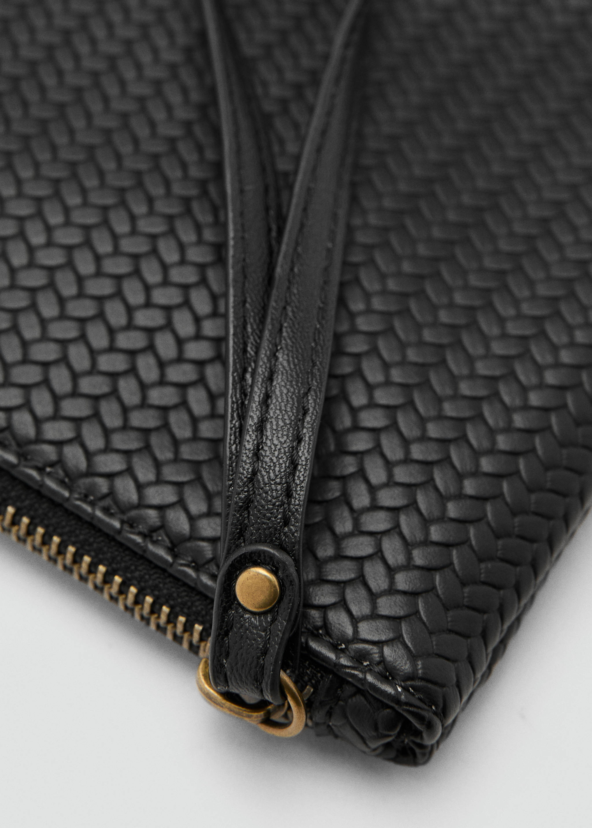 حقيبة يد ذات مظهر مضفر - تفاصيل المنتج 1