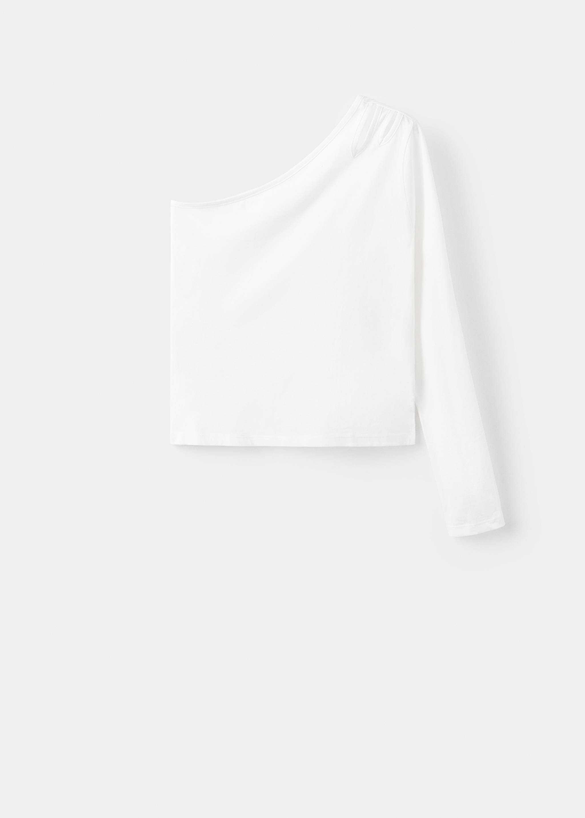 Asymmetric cotton T-shirt - Article without model