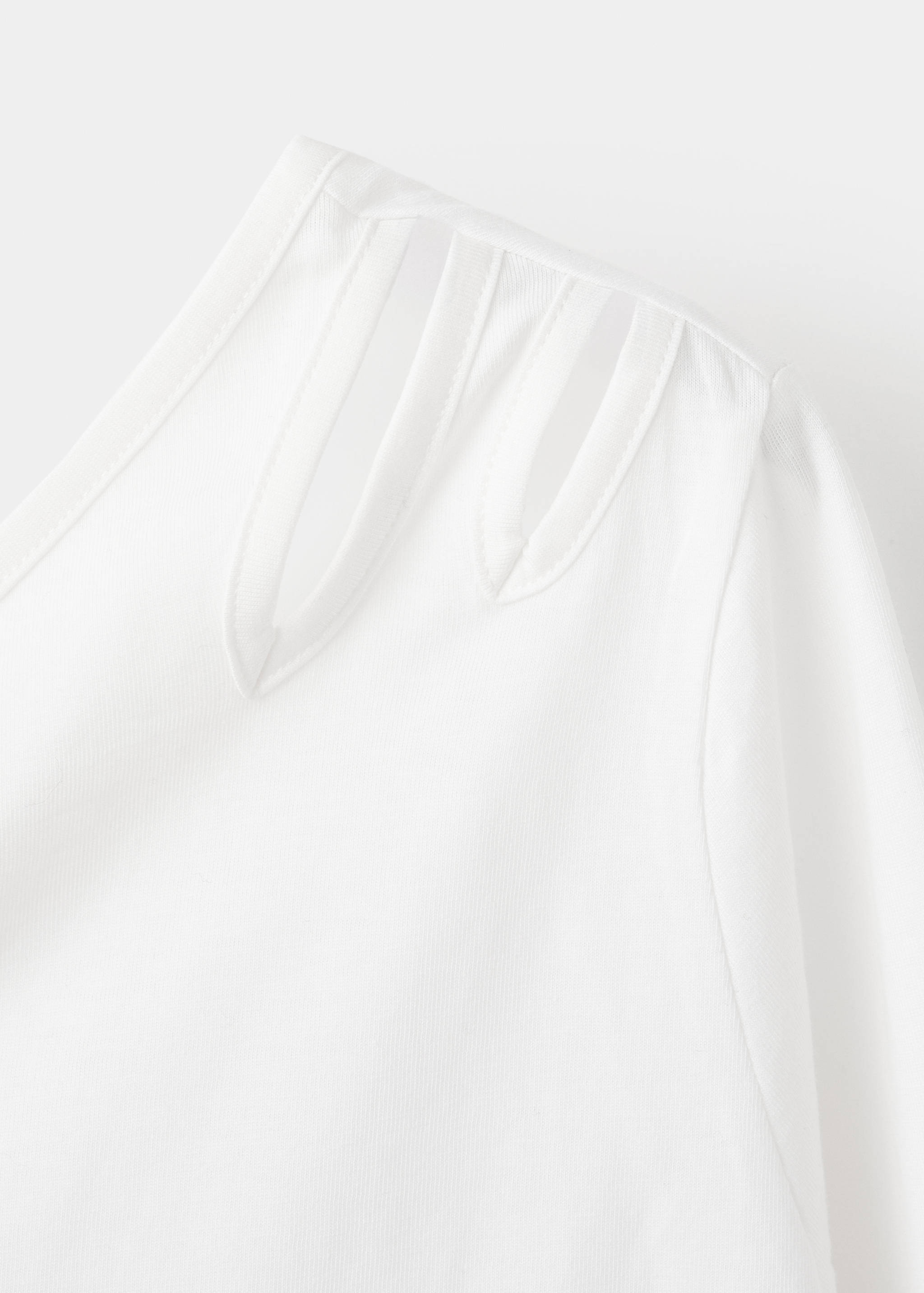 Asymmetric cotton T-shirt - Details of the article 8