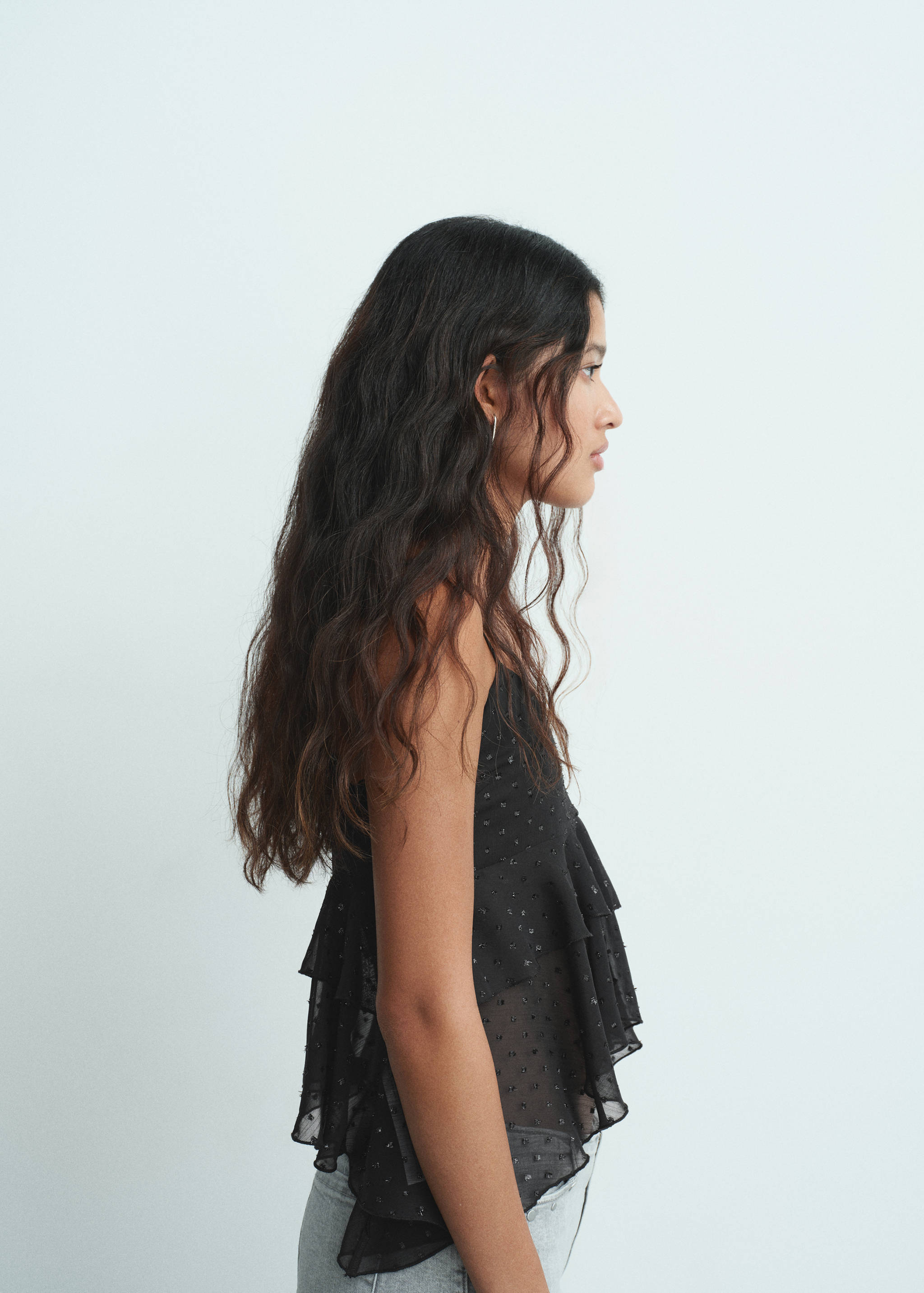 Ruffled plumeti top - Details of the article 1