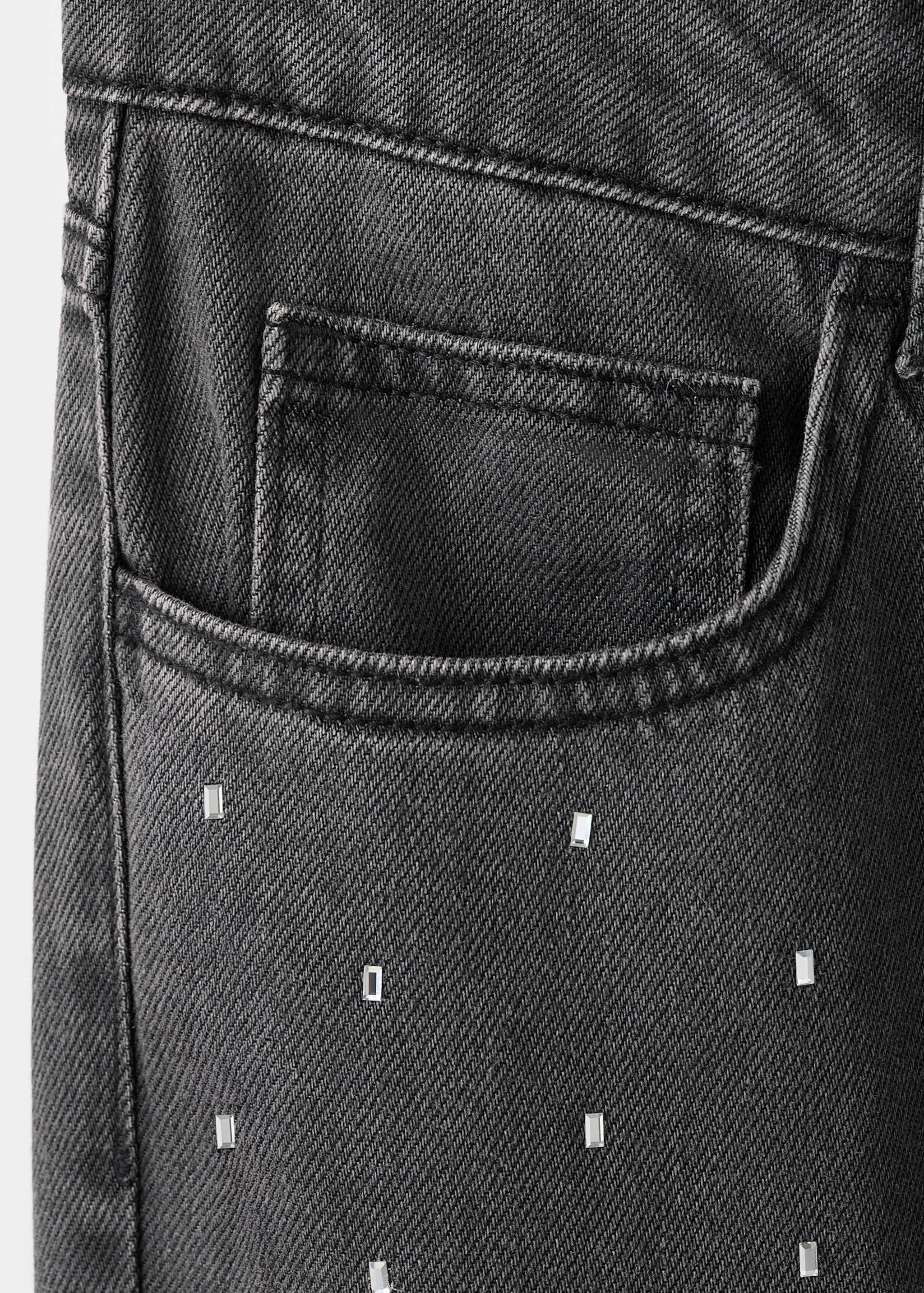 جينز بحجر الراين والبلورات - تفاصيل المنتج 0