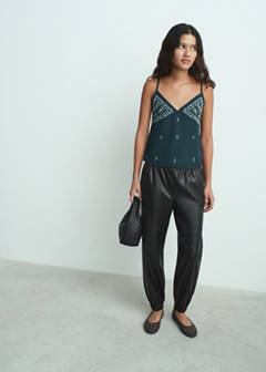Polyester jogger pants — Black 2