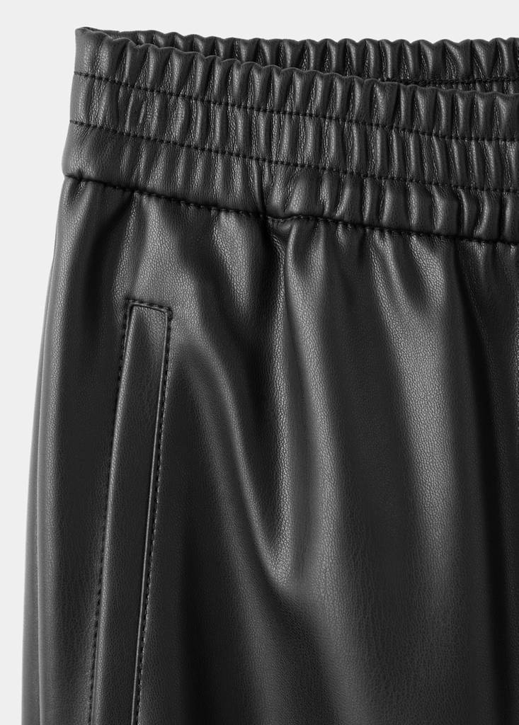 Polyester jogger pants — Black