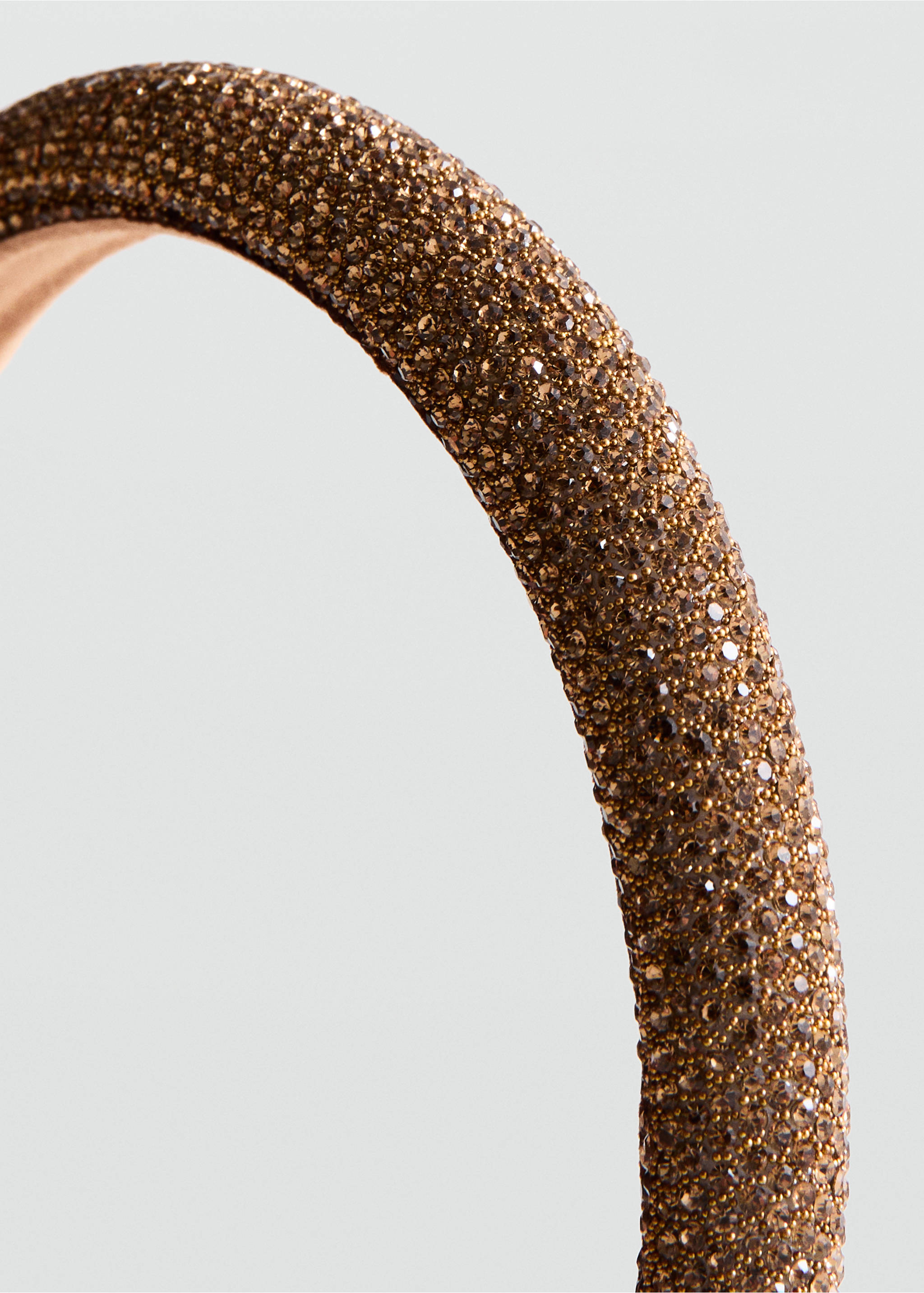 Crystal headband - Medium plane, Gold. Ref: 17048289-00.