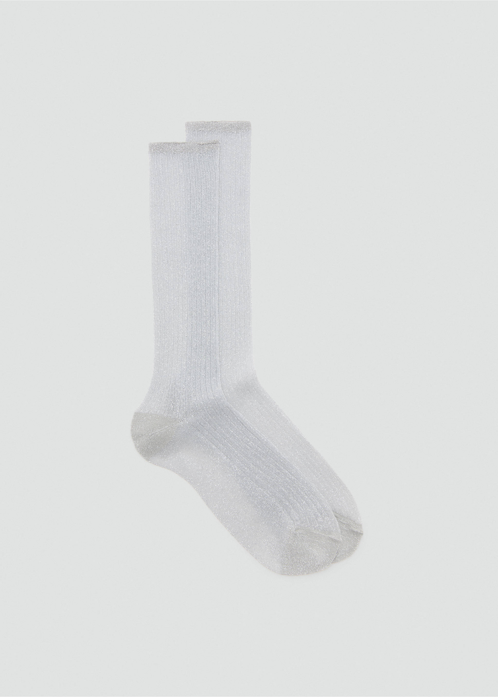 Chaussettes longues Lurex - Article sans modèle, Gris. Ref: 17048290-00.