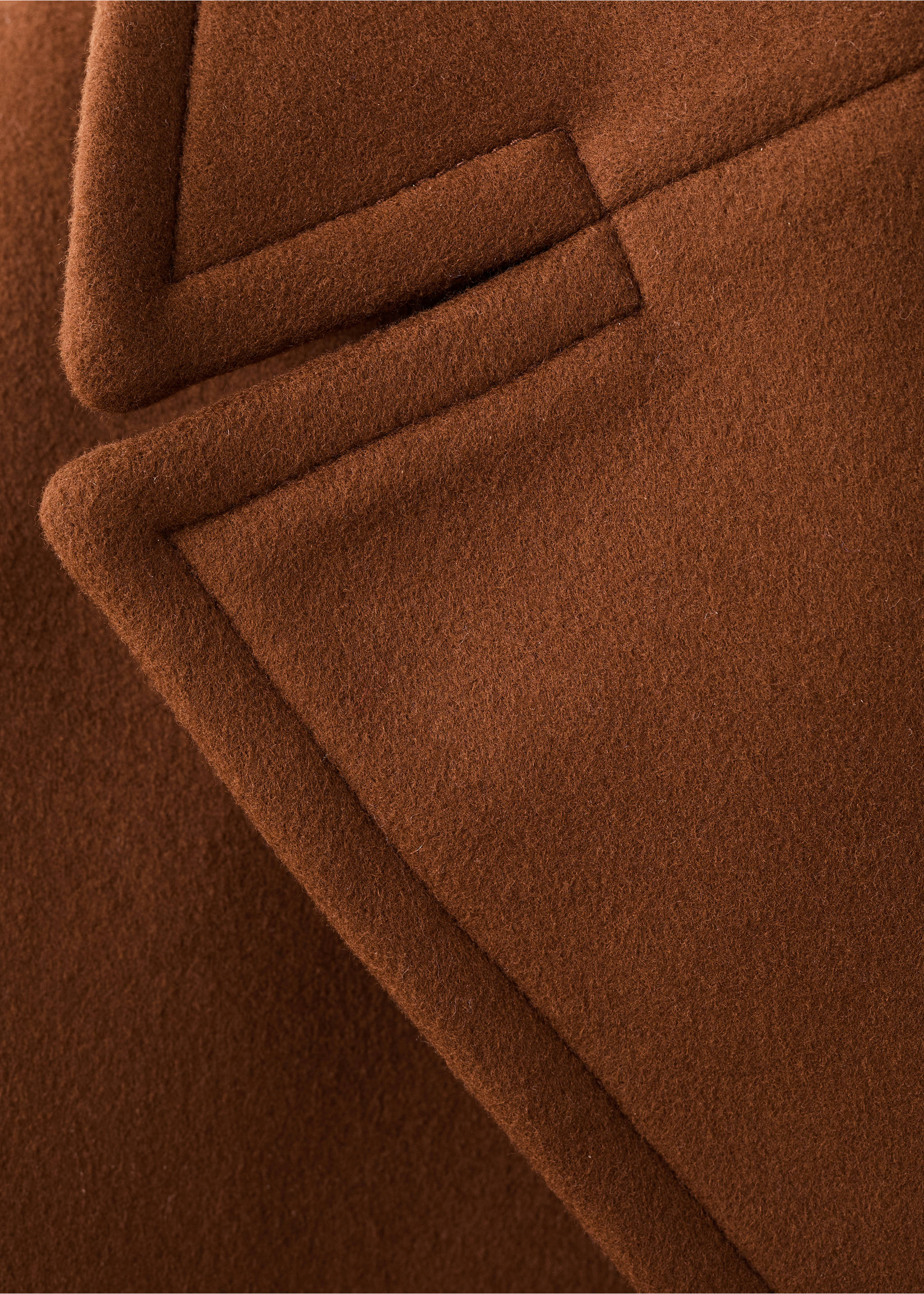 Manteco wool coat with lapels - Details of the article 0, Medium Brown. Ref: 17048292-00.